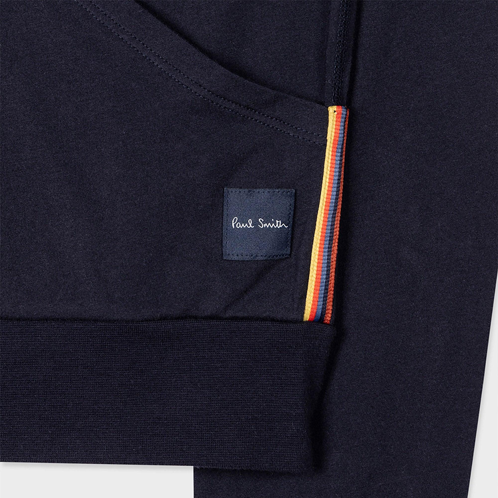Product image 6 of 6 of Paul Smith Men's Jersey Cotton Zip Lounge Hoodie - Navy