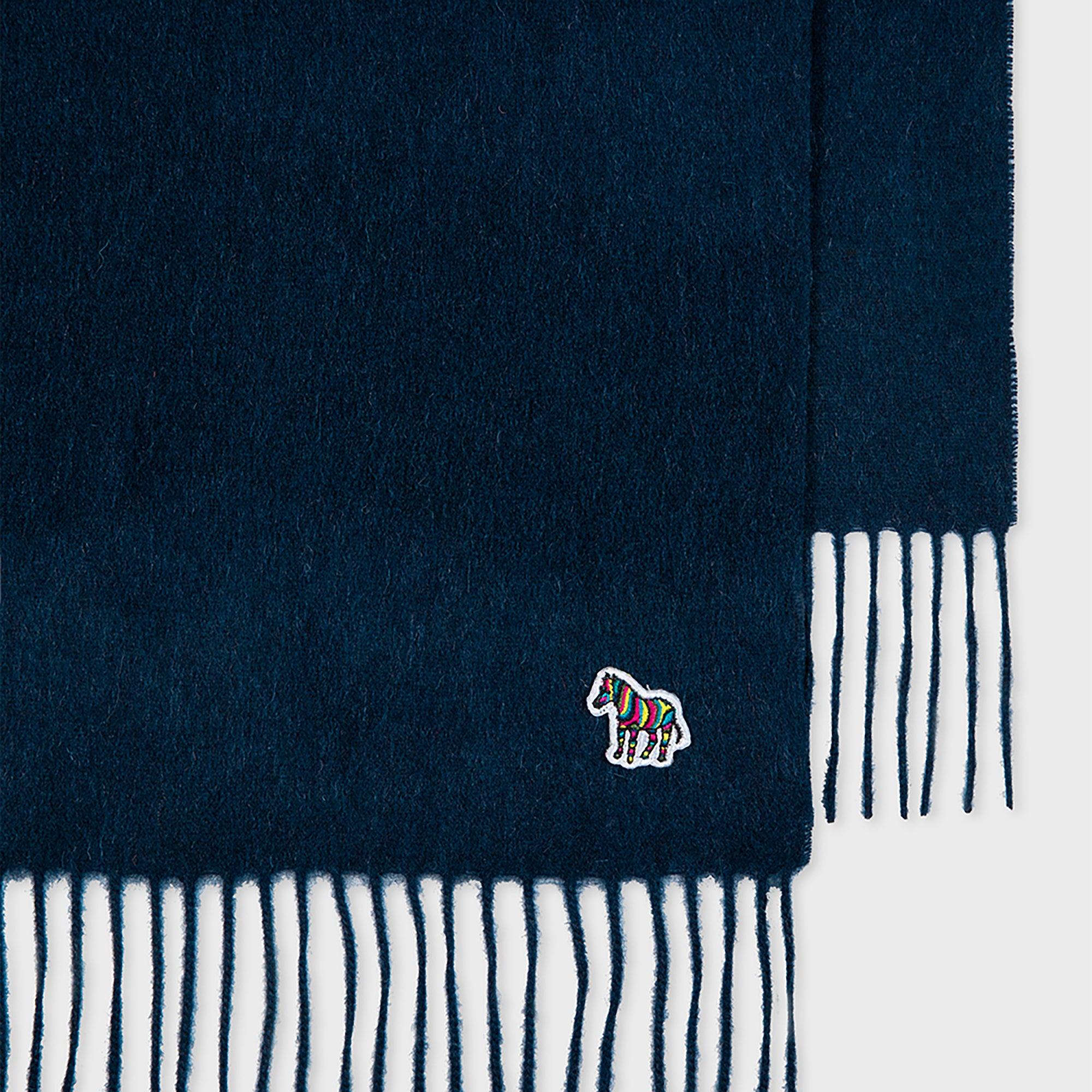 Product image 2 of 4 of Paul Smith Men's Lambswool Zebra Scarf - Navy