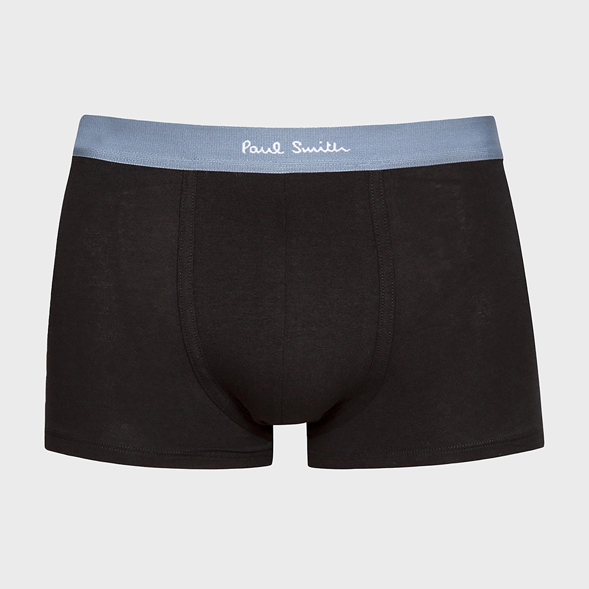 Product image 4 of 5 of Paul Smith Men's Mix Waistband 3 Pack Trunks - Black