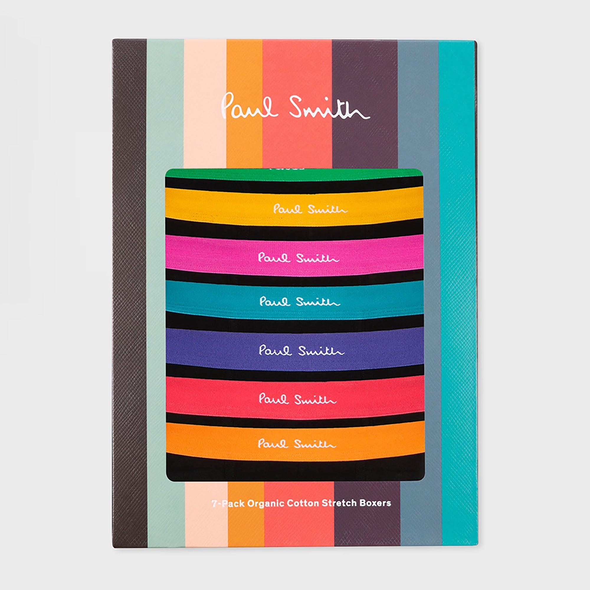 Product image 2 of 12 of Paul Smith Men's Organic-Cotton 7 Pack Boxer Briefs - Black