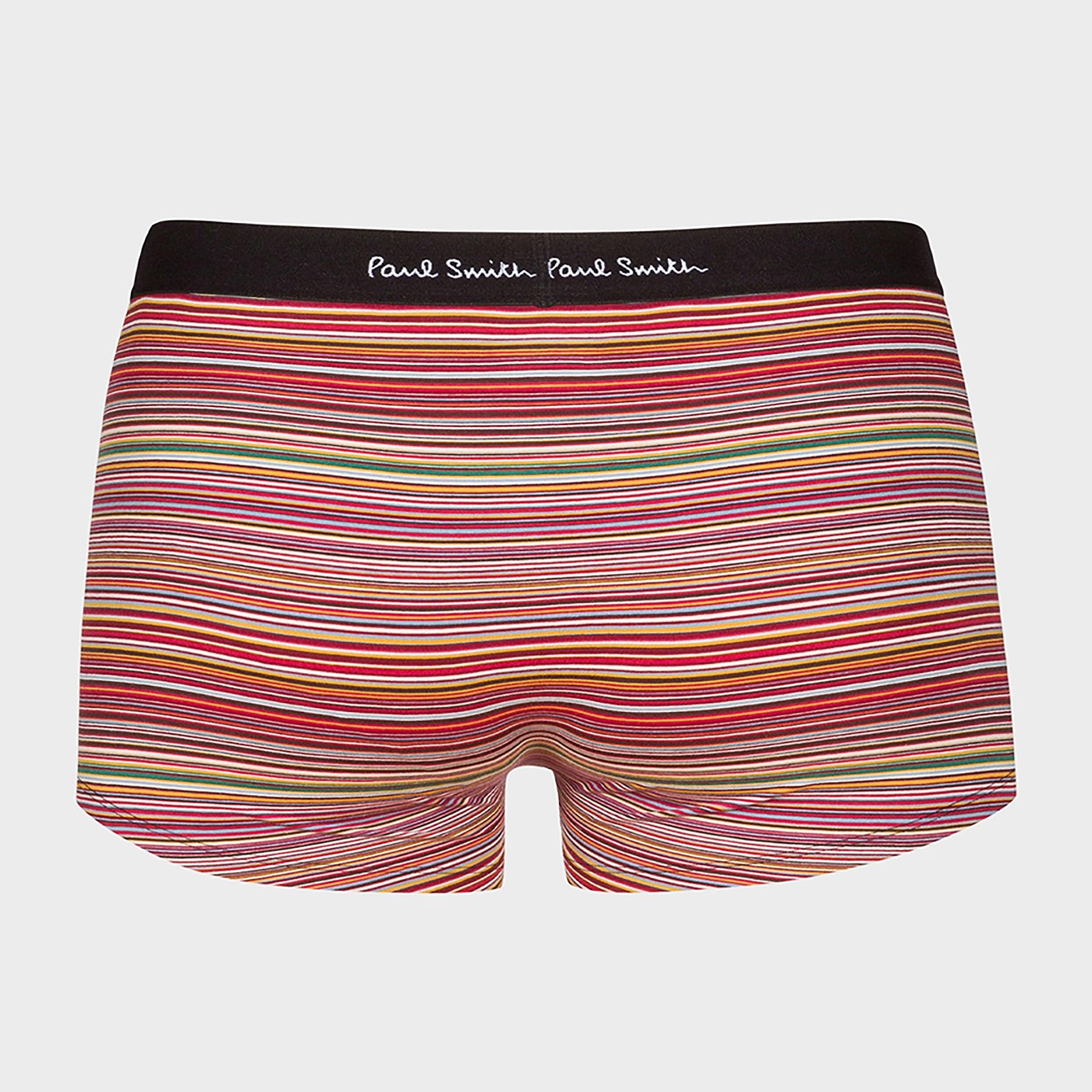 Product image 4 of 6 of Paul Smith Men's Organic-Cotton Mixed Stripe 3 Pack Boxer Briefs - Black