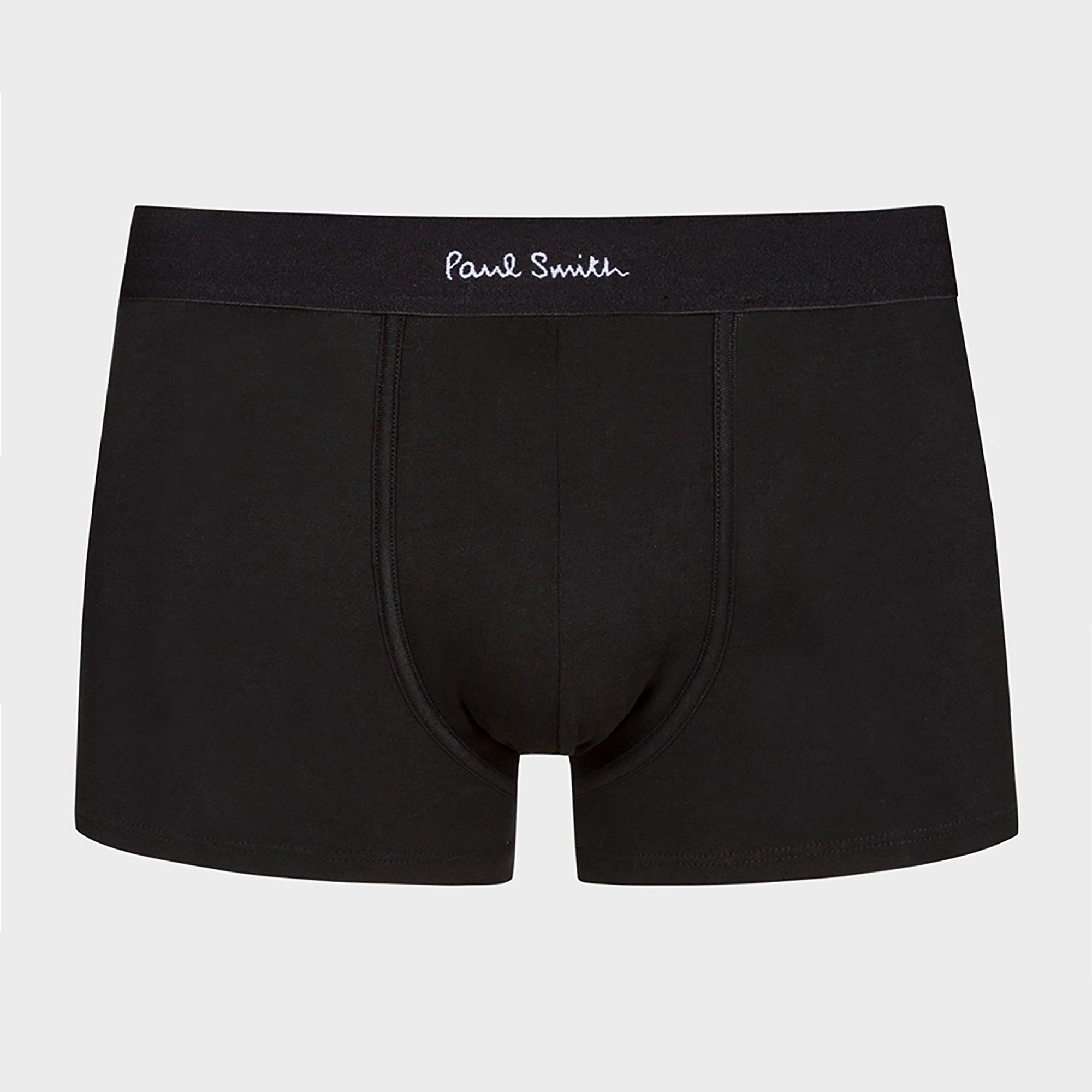 Product image 6 of 6 of Paul Smith Men's Organic-Cotton Mixed Stripe 3 Pack Boxer Briefs - Black
