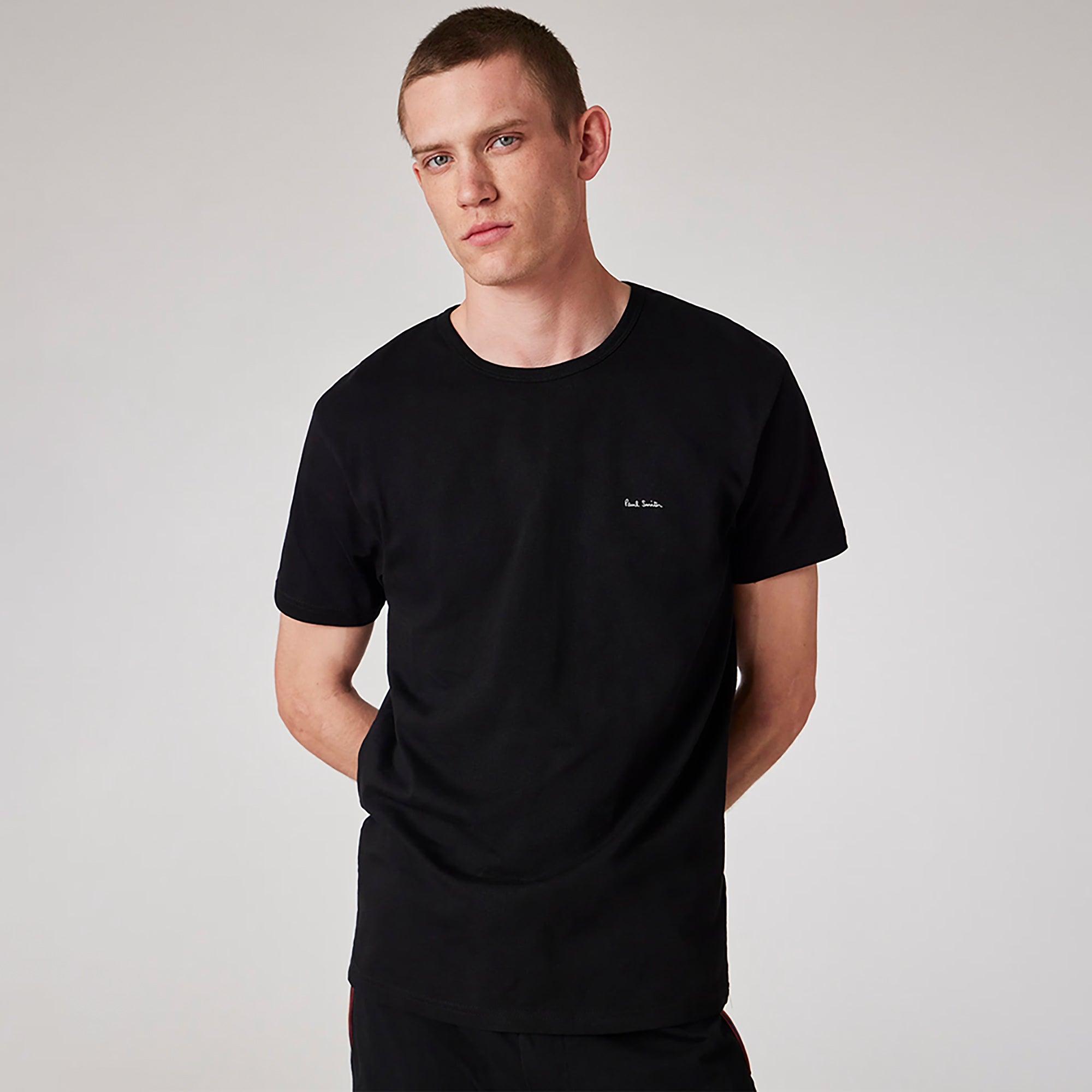 Product image 3 of 12 of Paul Smith Men's Organic Cotton Logo 3 Pack Lounge T-Shirts - Mixed