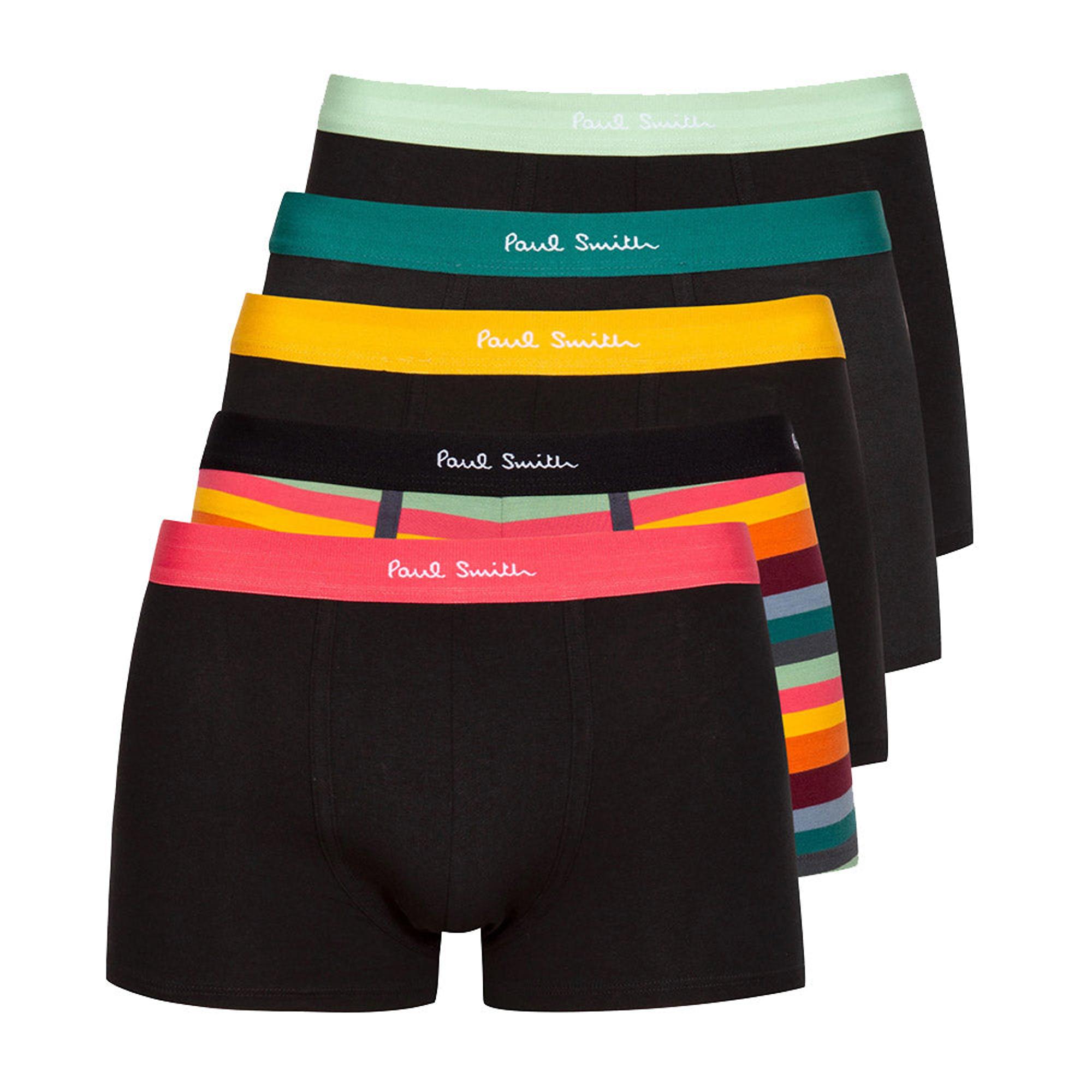 Product image 1 of 7 of Paul Smith Men's Organic Cotton Mixed 5 Pack Boxer Briefs - Artist Stripe