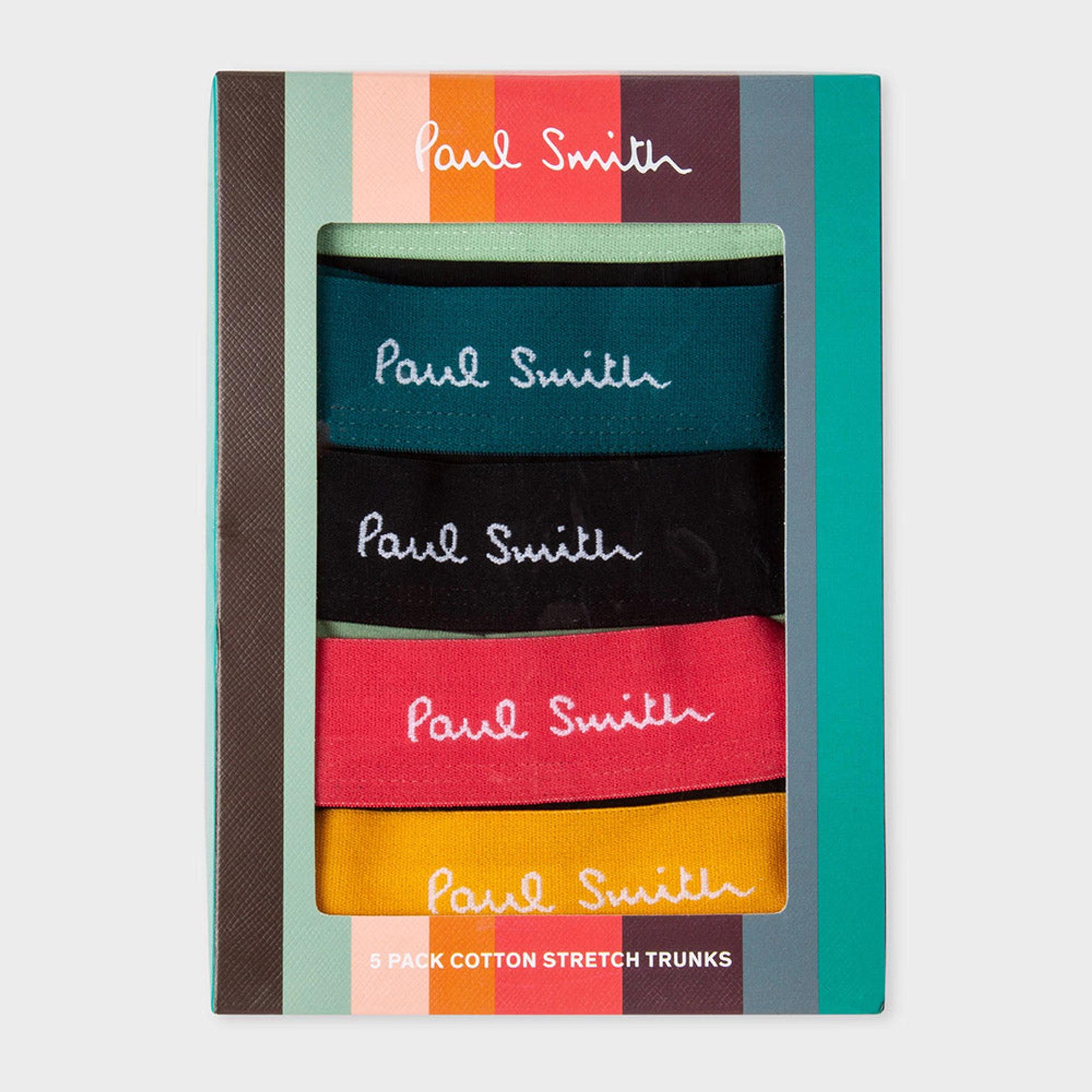 Product image 2 of 7 of Paul Smith Men's Organic Cotton Mixed 5 Pack Boxer Briefs - Artist Stripe