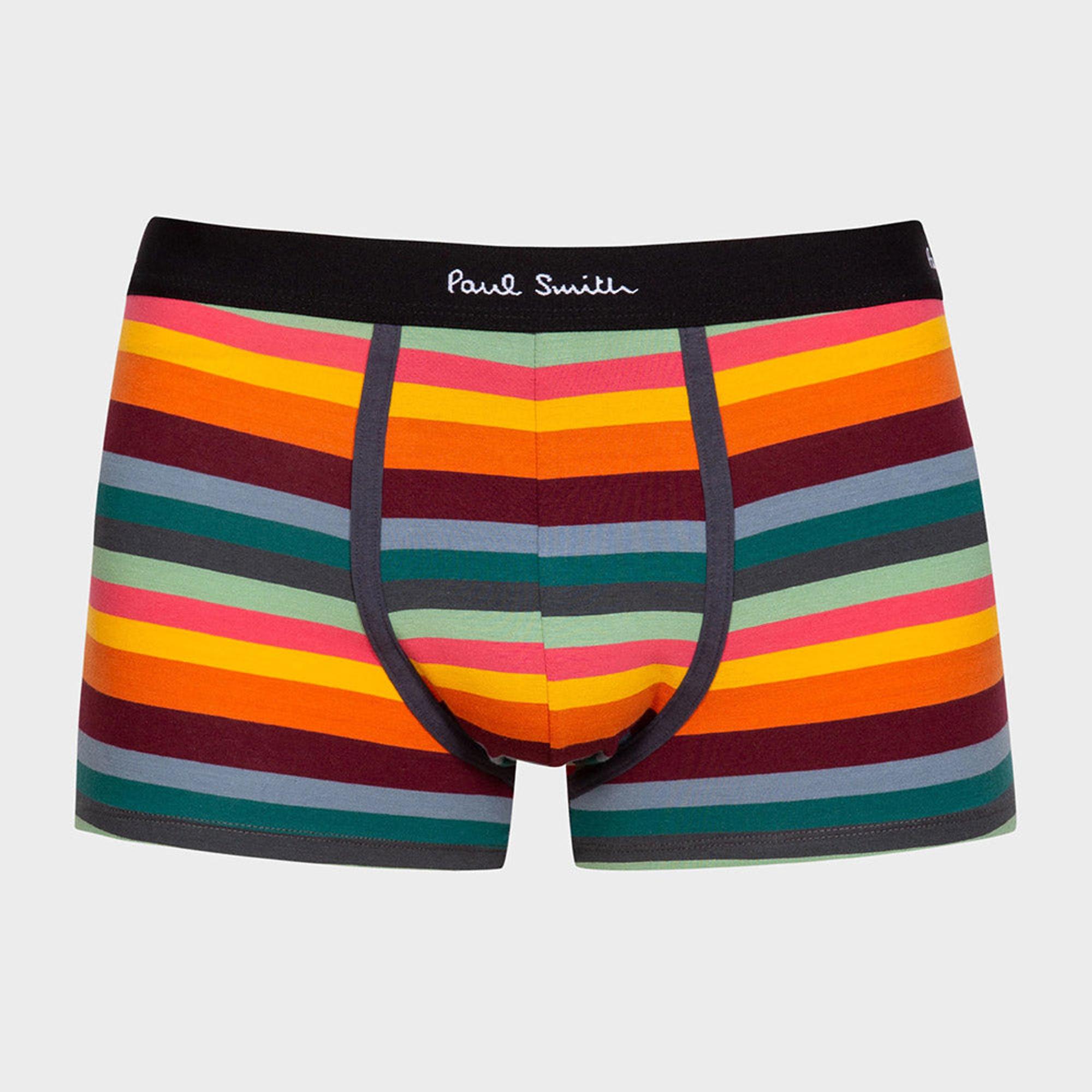 Product image 3 of 7 of Paul Smith Men's Organic Cotton Mixed 5 Pack Boxer Briefs - Artist Stripe