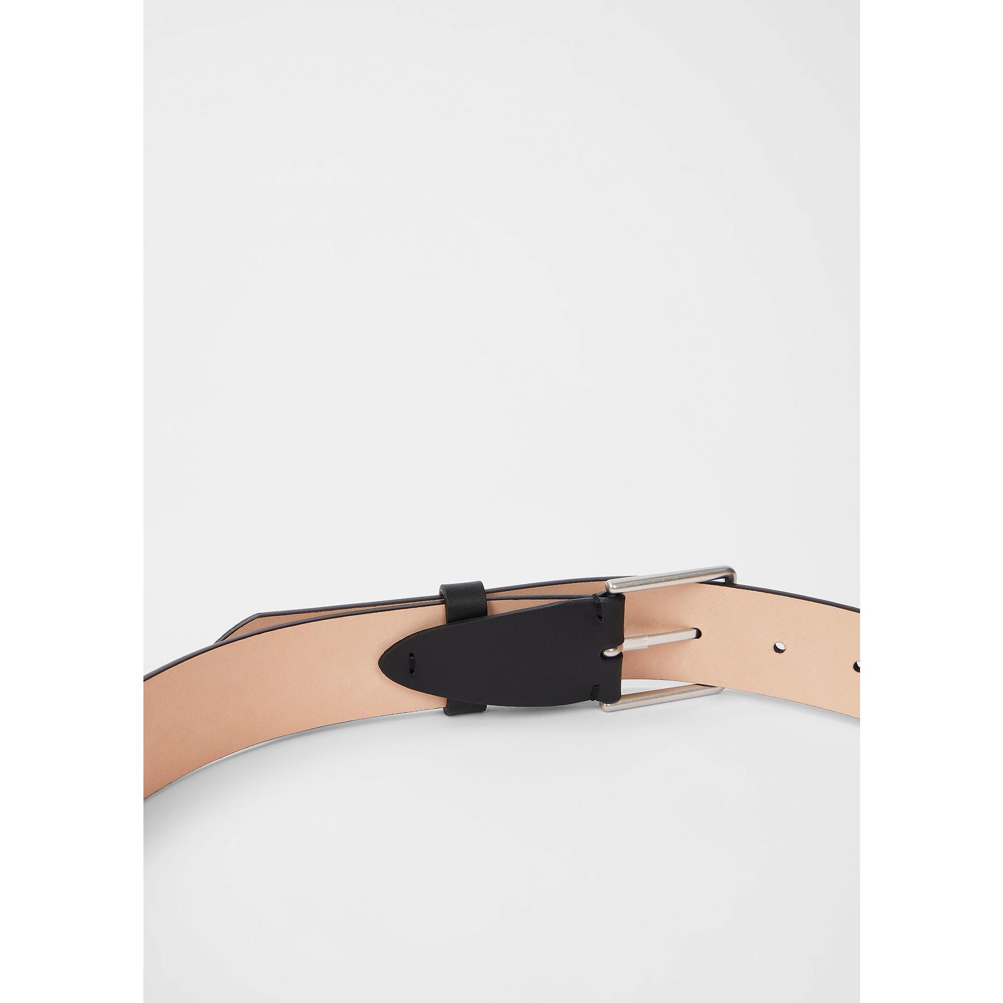 Product image 3 of 4 of Paul Smith Men's 'Artist Stripe' Stitch Leather Belt  - Black