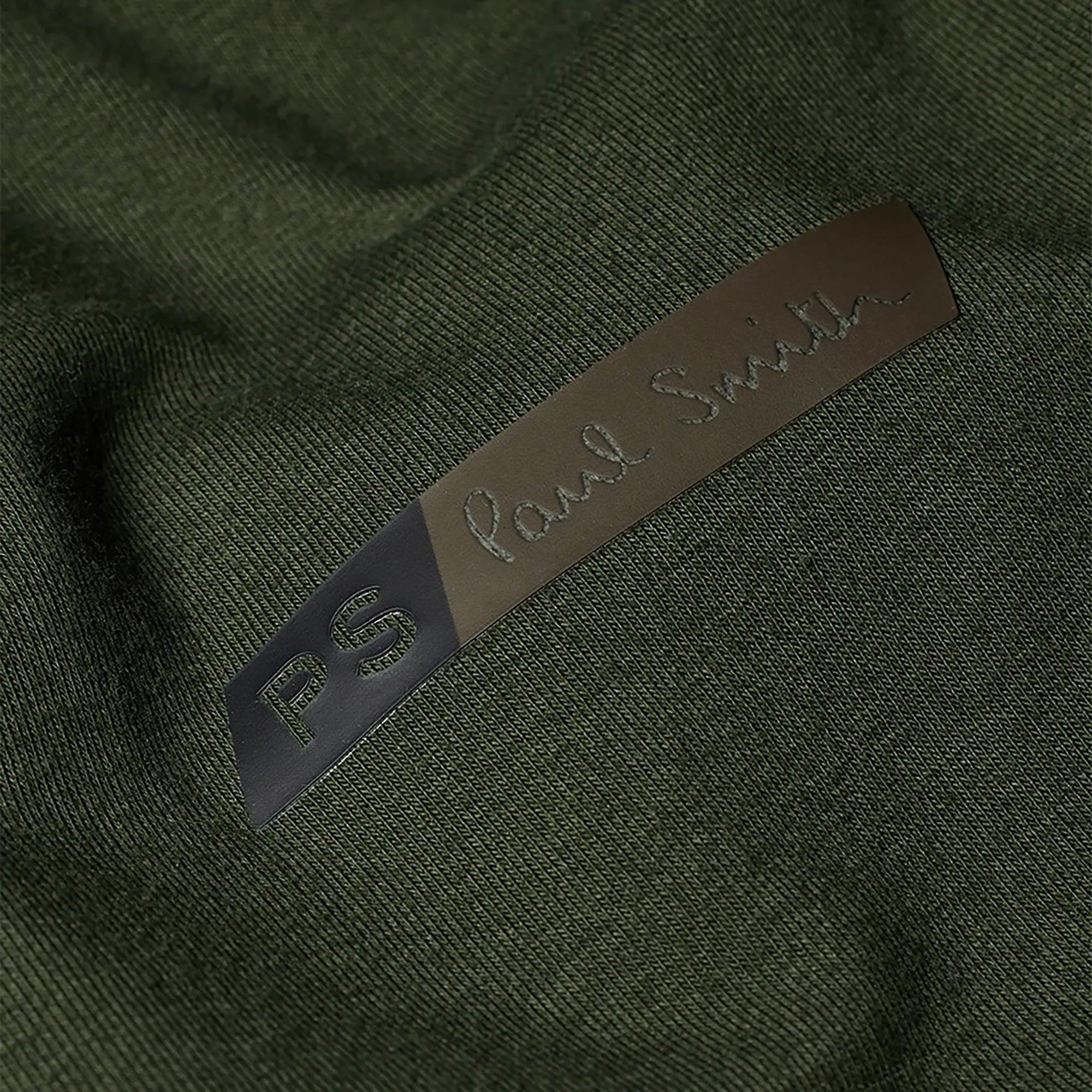 Product image 6 of 7 of Paul Smith Men's Stretch-Cotton Zip Hoodie - Green