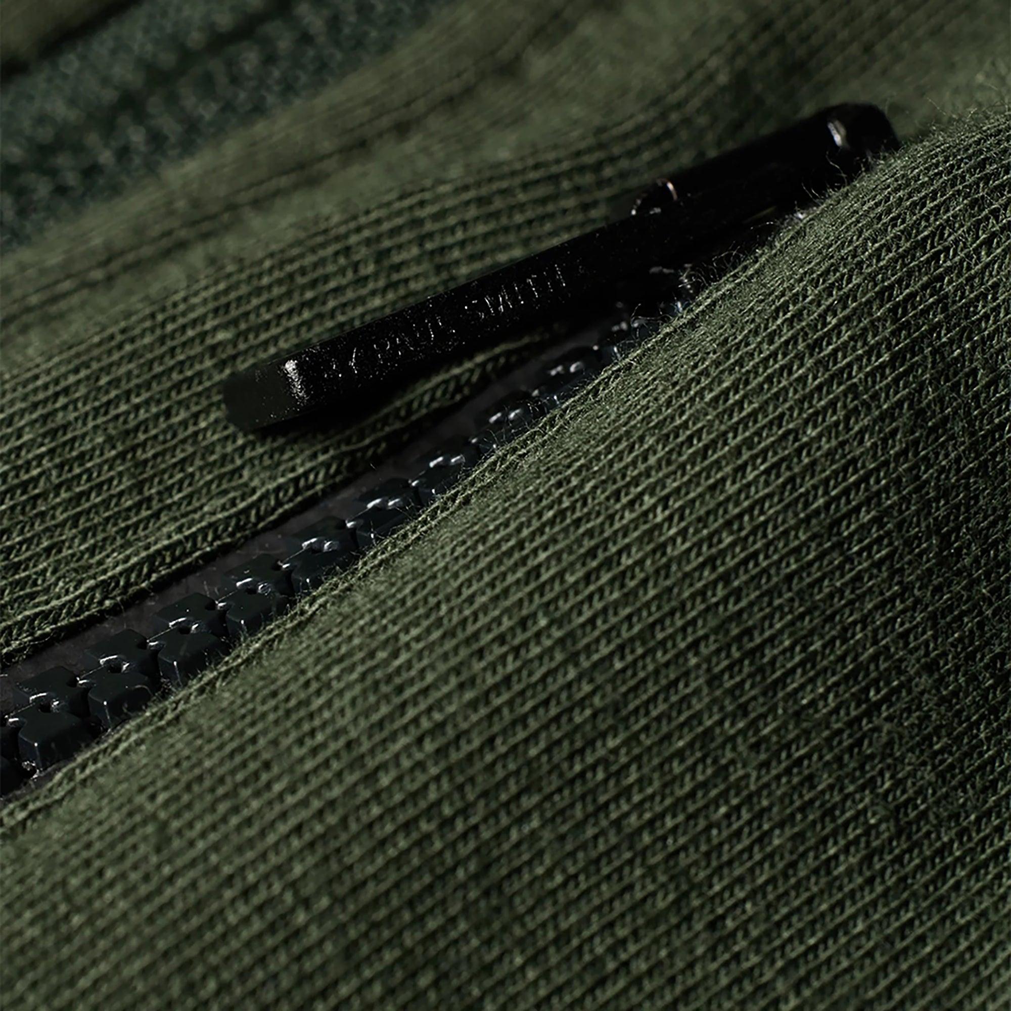 Product image 7 of 7 of Paul Smith Men's Stretch-Cotton Zip Hoodie - Green