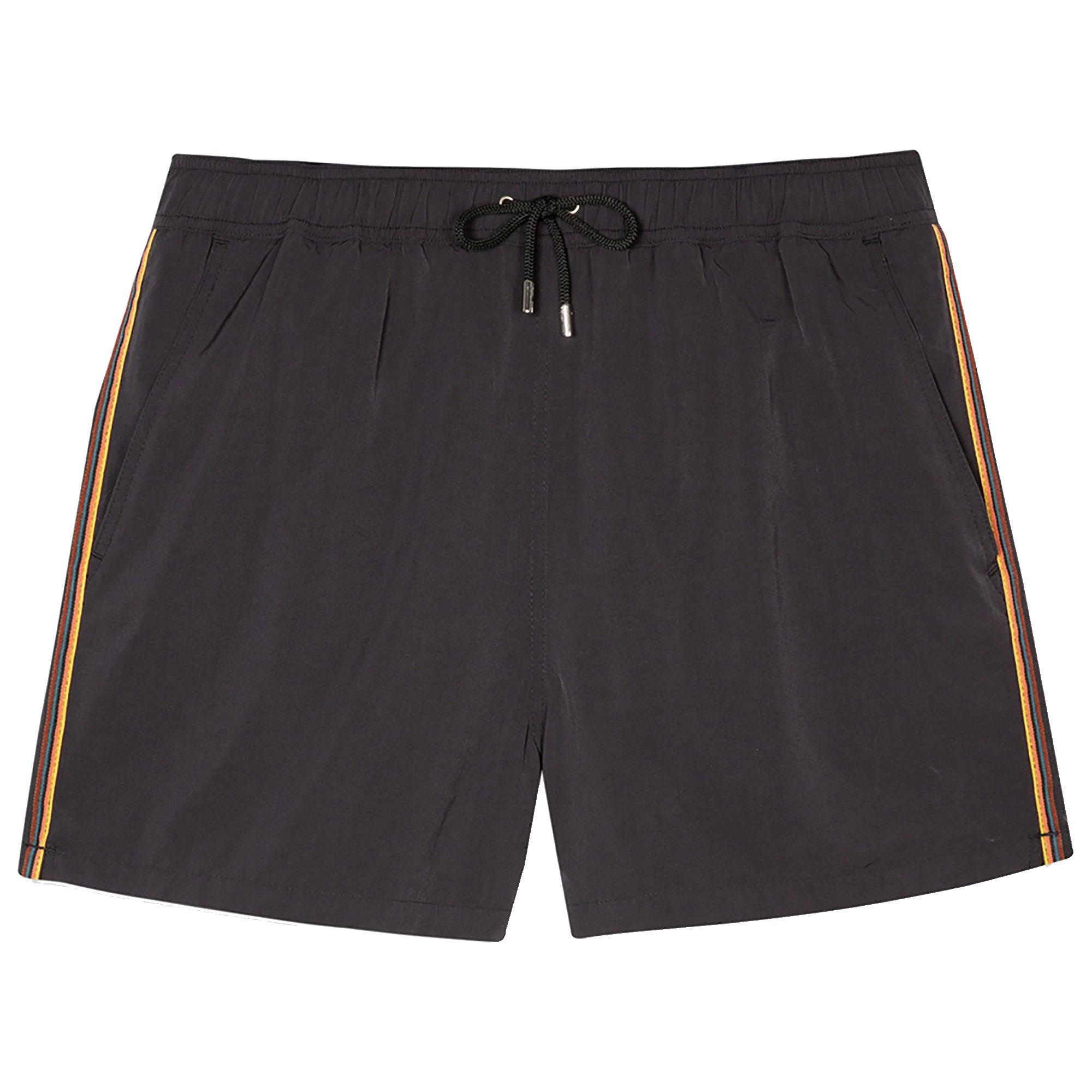 Product image 1 of 6 of Paul Smith Men's Swim Shorts With 'Artist Stripe' Trim - Black