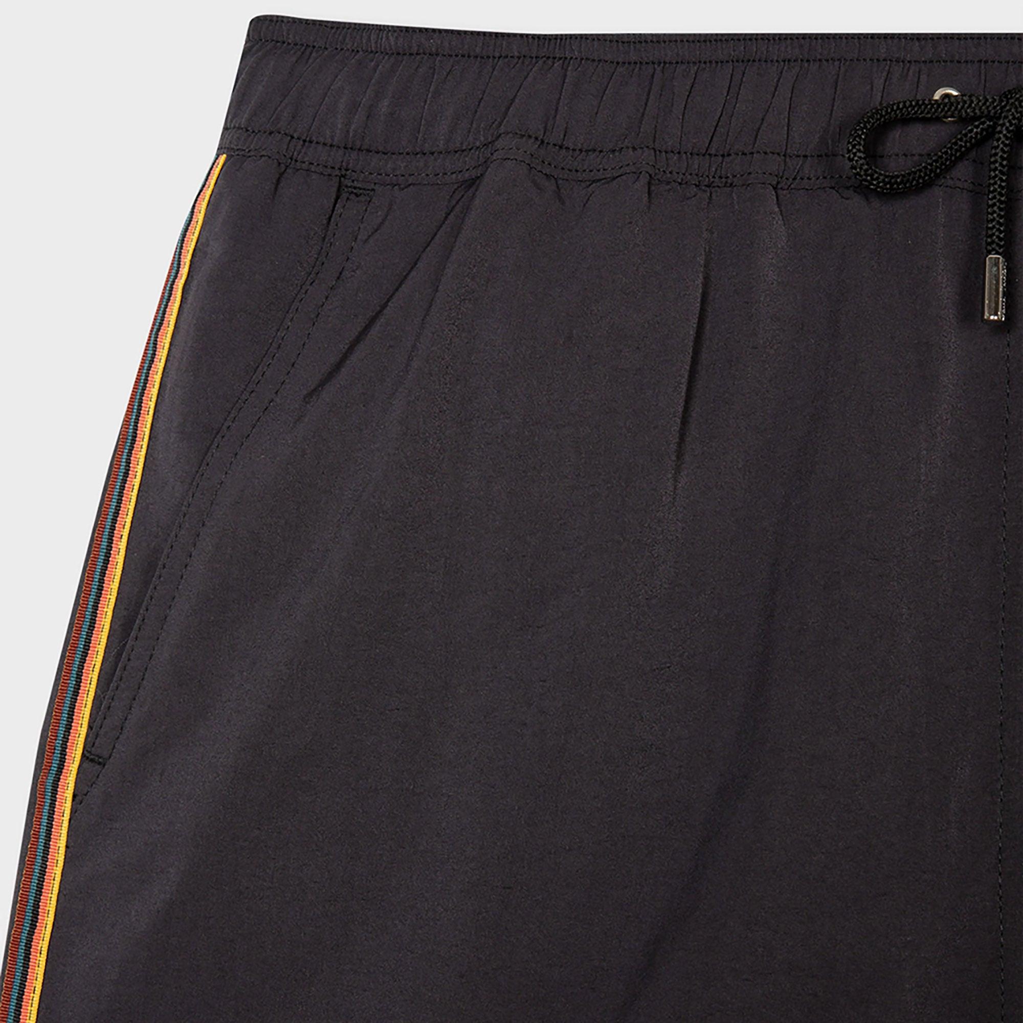 Product image 4 of 6 of Paul Smith Men's Swim Shorts With 'Artist Stripe' Trim - Black