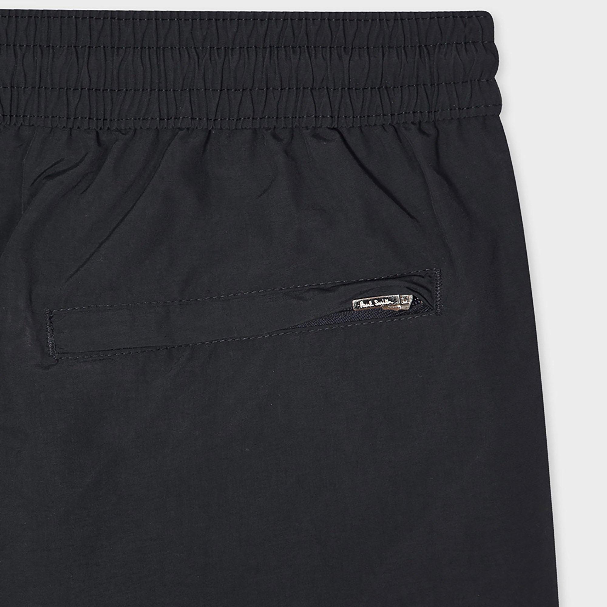 Product image 5 of 6 of Paul Smith Men's Swim Shorts With 'Artist Stripe' Trim - Black