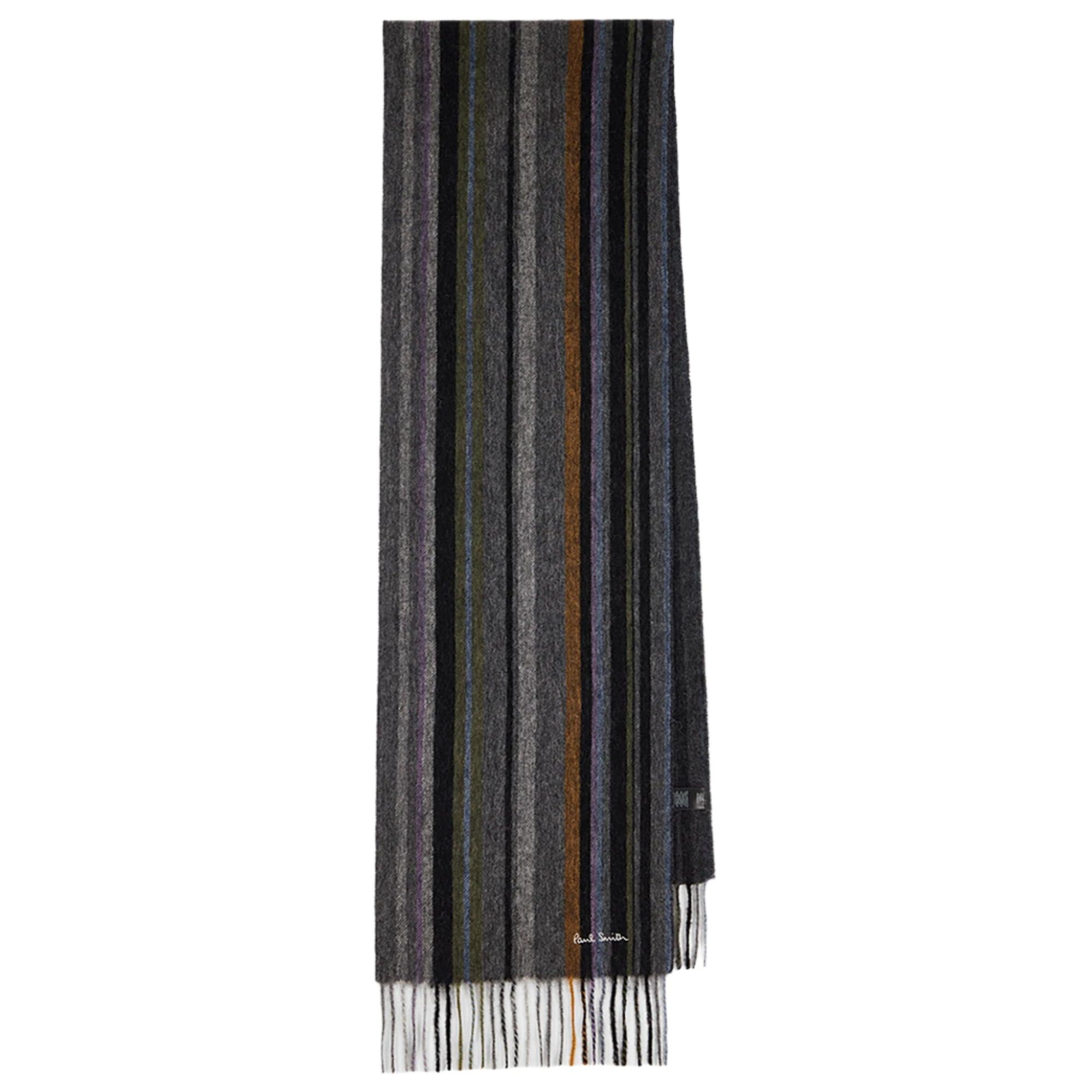 Product image 1 of 5 of Paul Smith Men's Trent Stripe Scarf - Grey