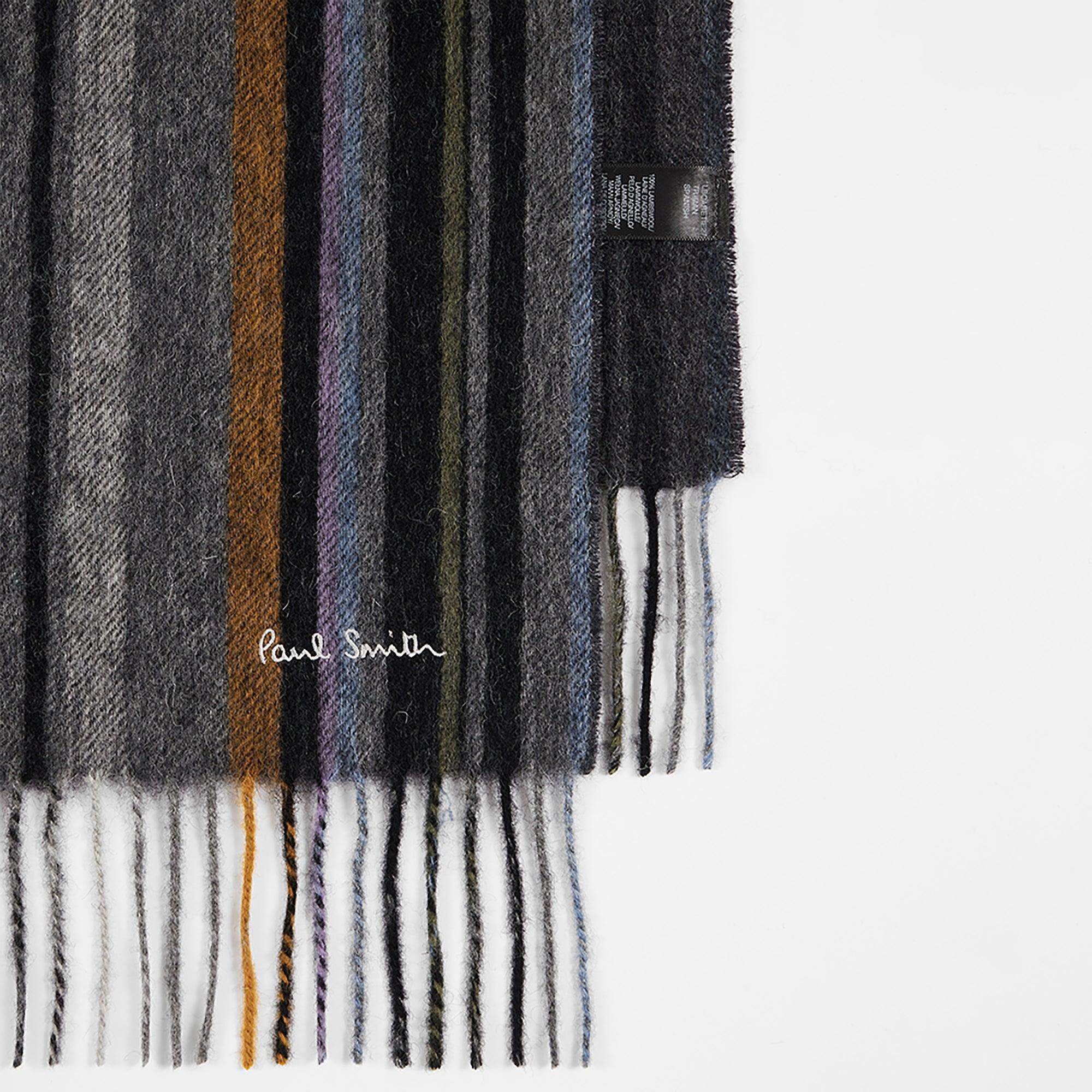 Product image 2 of 5 of Paul Smith Men's Trent Stripe Scarf - Grey