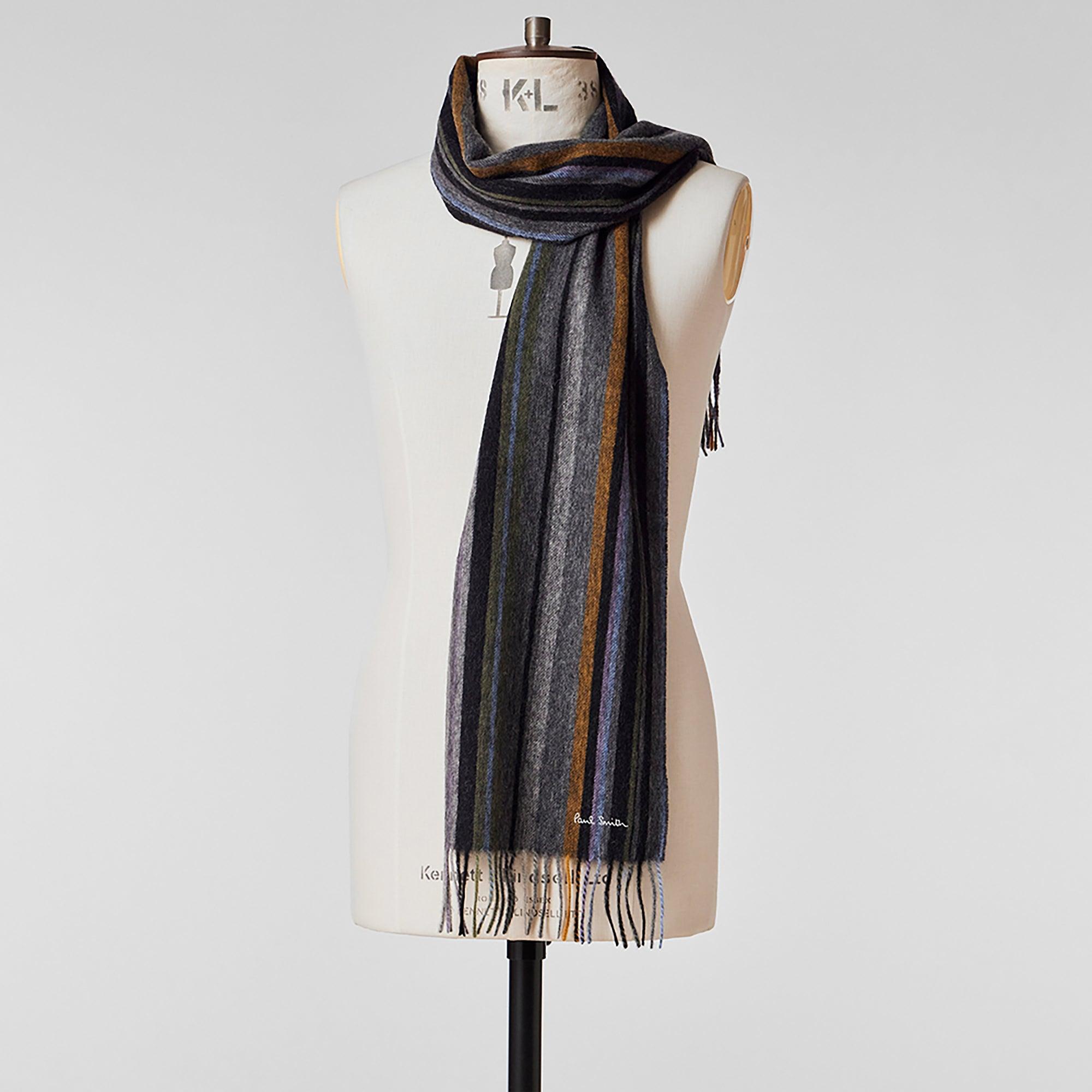 Product image 5 of 5 of Paul Smith Men's Trent Stripe Scarf - Grey
