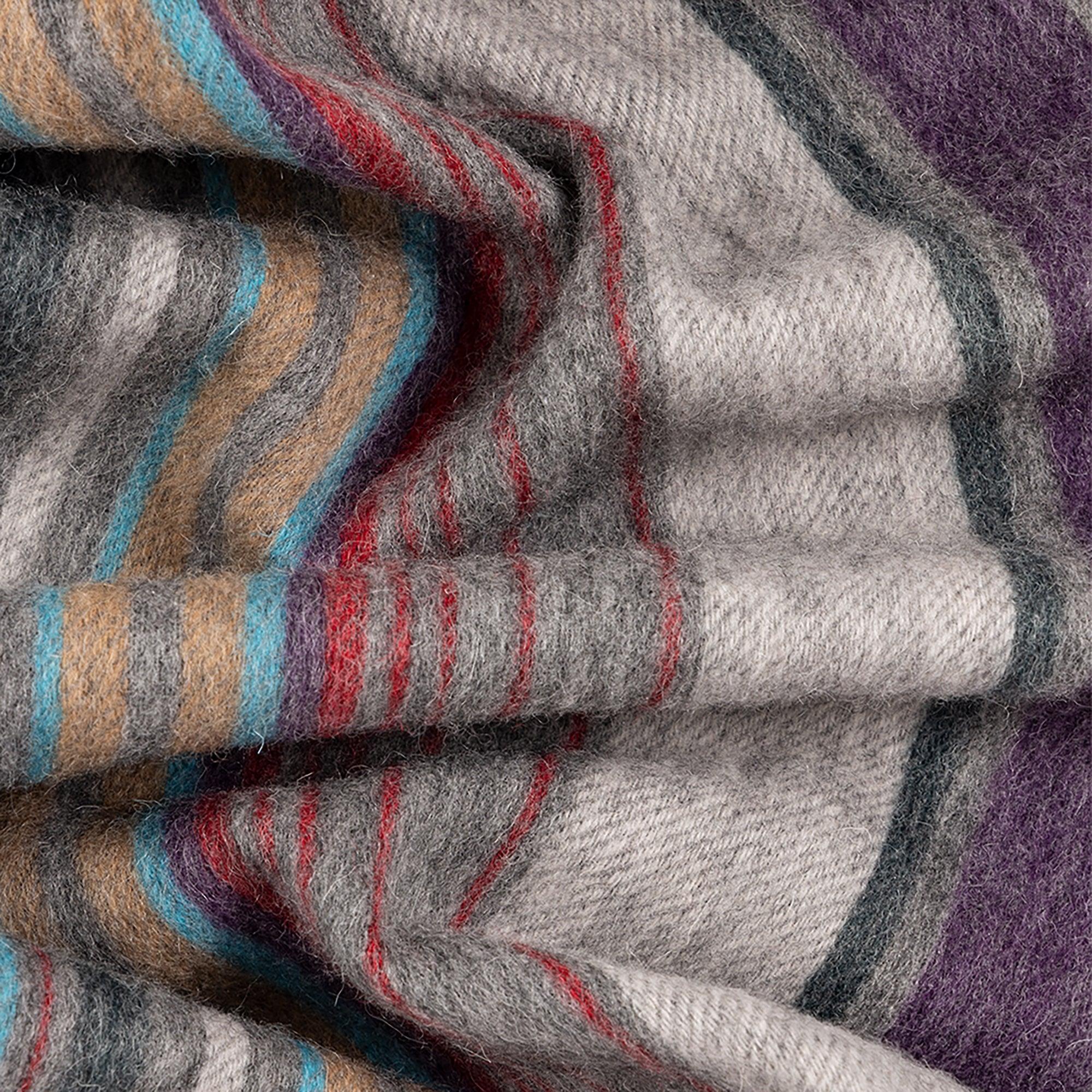 Product image 4 of 4 of Paul Smith Men's Wool Multi Colour Stripe Scarf - Grey