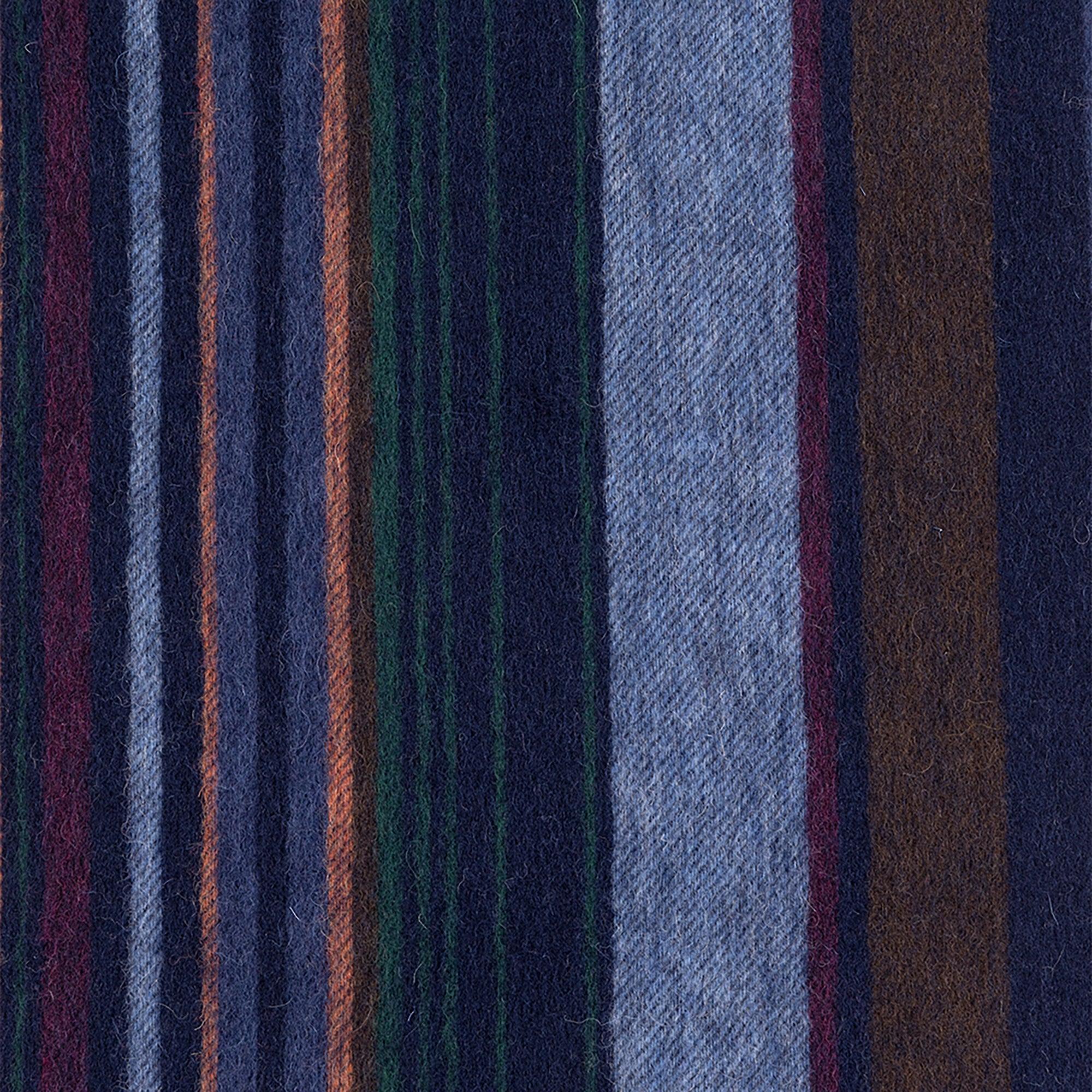 Product image 3 of 4 of Paul Smith Men's Wool Multi Colour Stripe Scarf - Navy