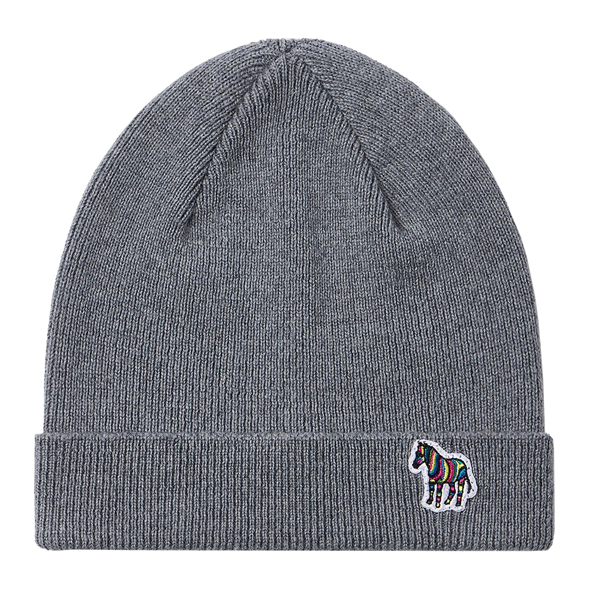 Product image 1 of 2 of Paul Smith Men's Zebra Beanie Hat - Slate