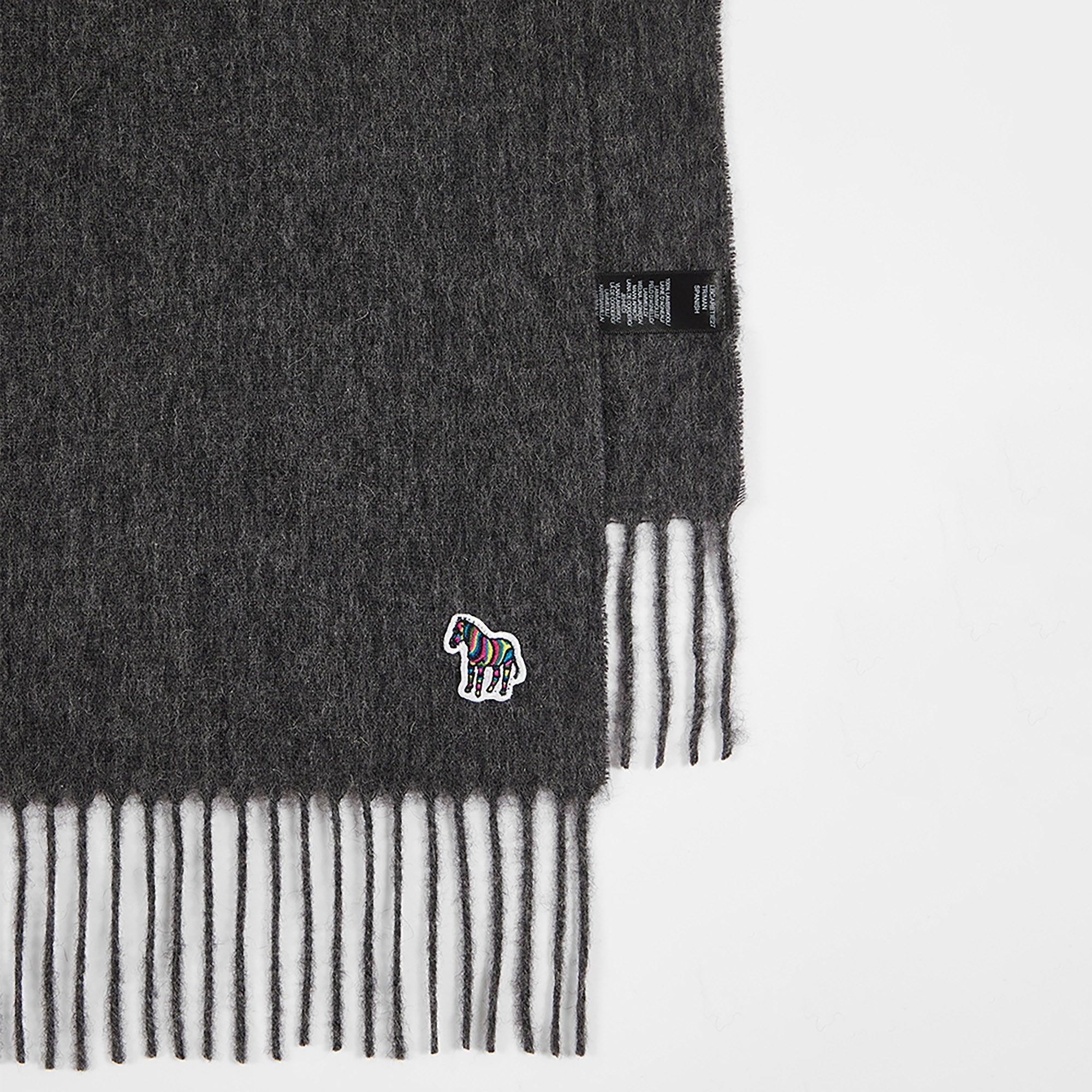 Product image 2 of 5 of Paul Smith Men's Zebra Lambswool Scarf - Grey