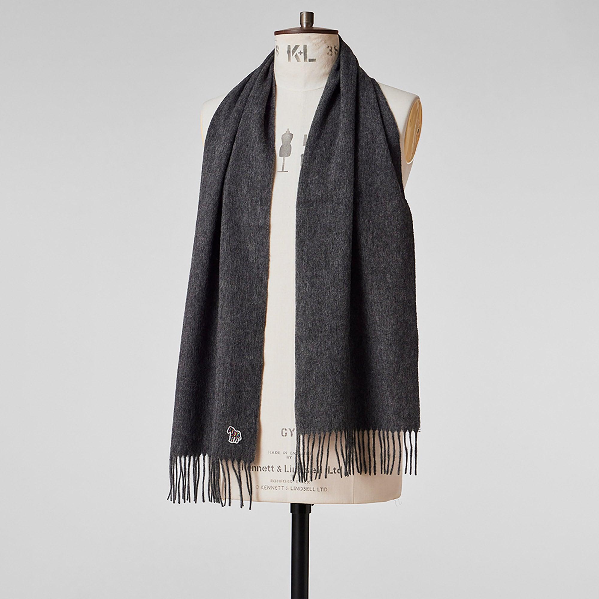 Product image 5 of 5 of Paul Smith Men's Zebra Lambswool Scarf - Grey