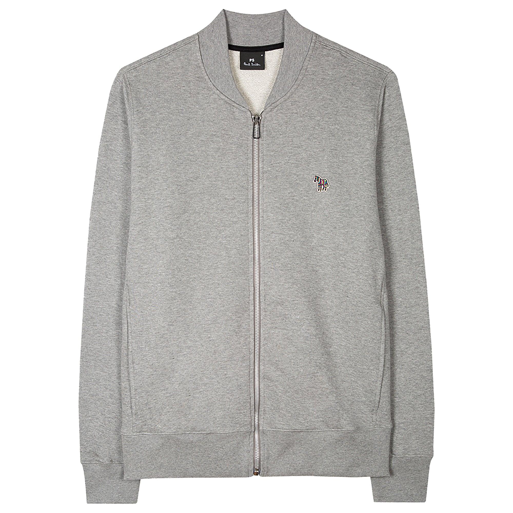 Product image 1 of 3 of PS By Paul Smith Men's Zebra Logo Cotton Bomber Jacket - Grey Melange