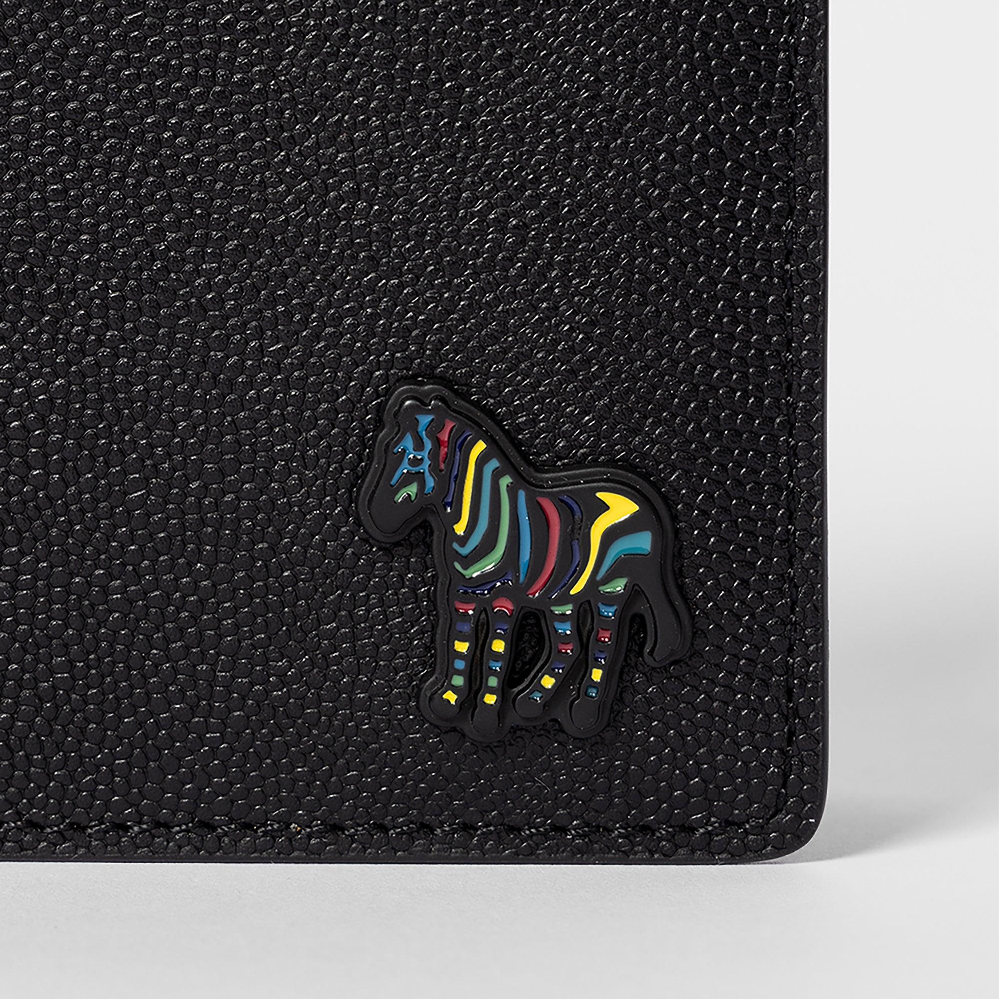 Product image 3 of 4 of Paul Smith Men's Zebra Logo Leather Billfold Wallet - Black