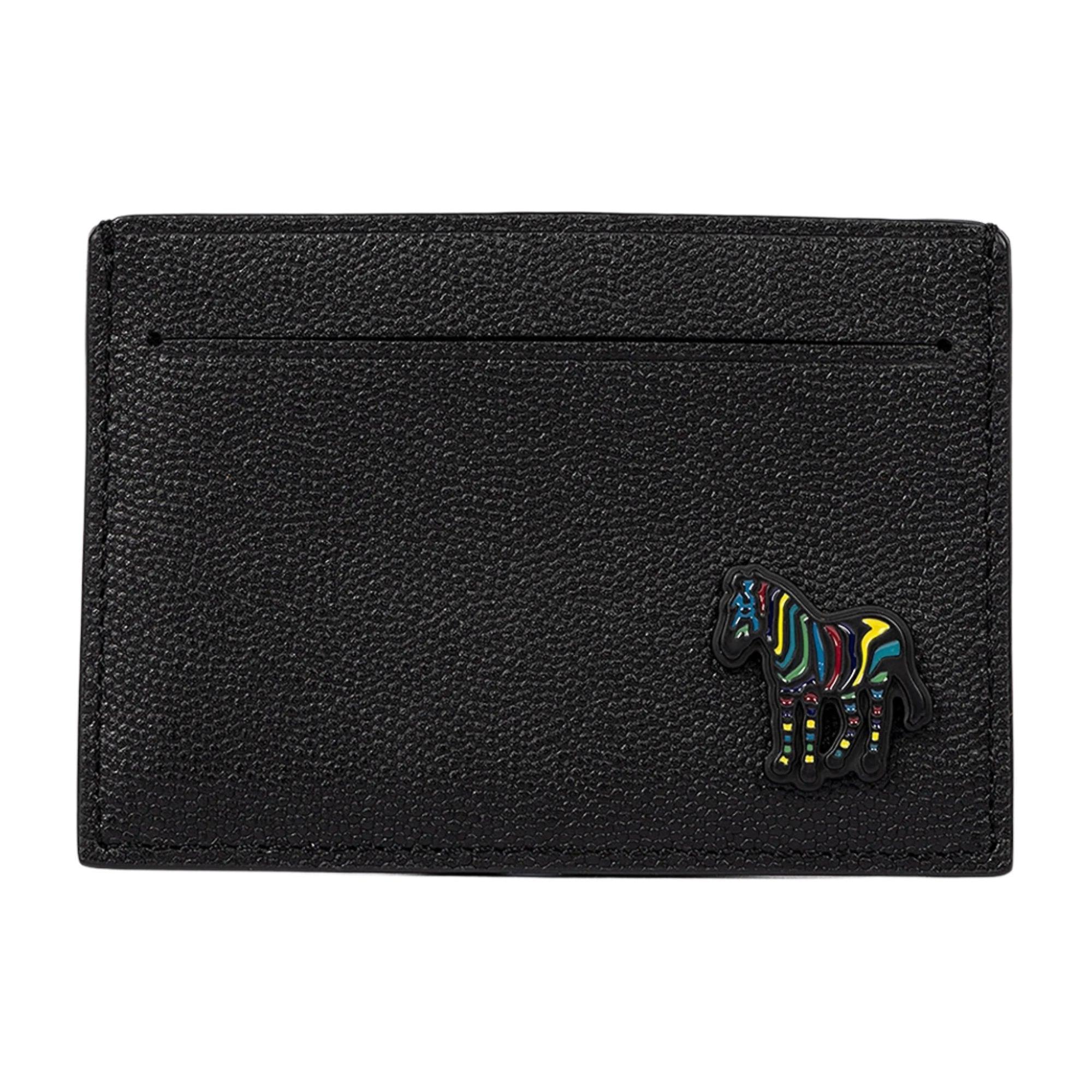 Product image 1 of 4 of Paul Smith Men's Zebra Logo Leather Card Holder - Black