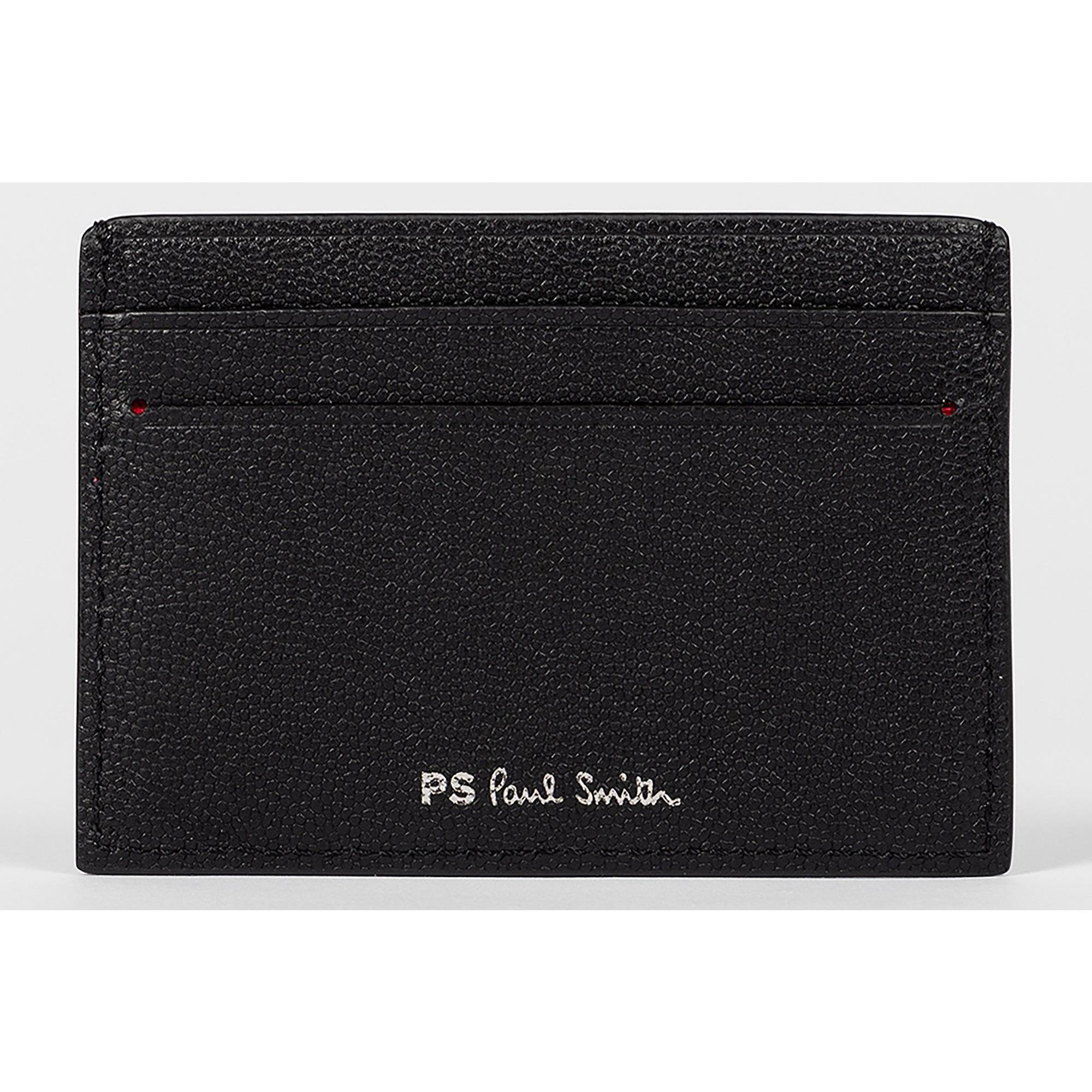 Product image 2 of 4 of Paul Smith Men's Zebra Logo Leather Card Holder - Black