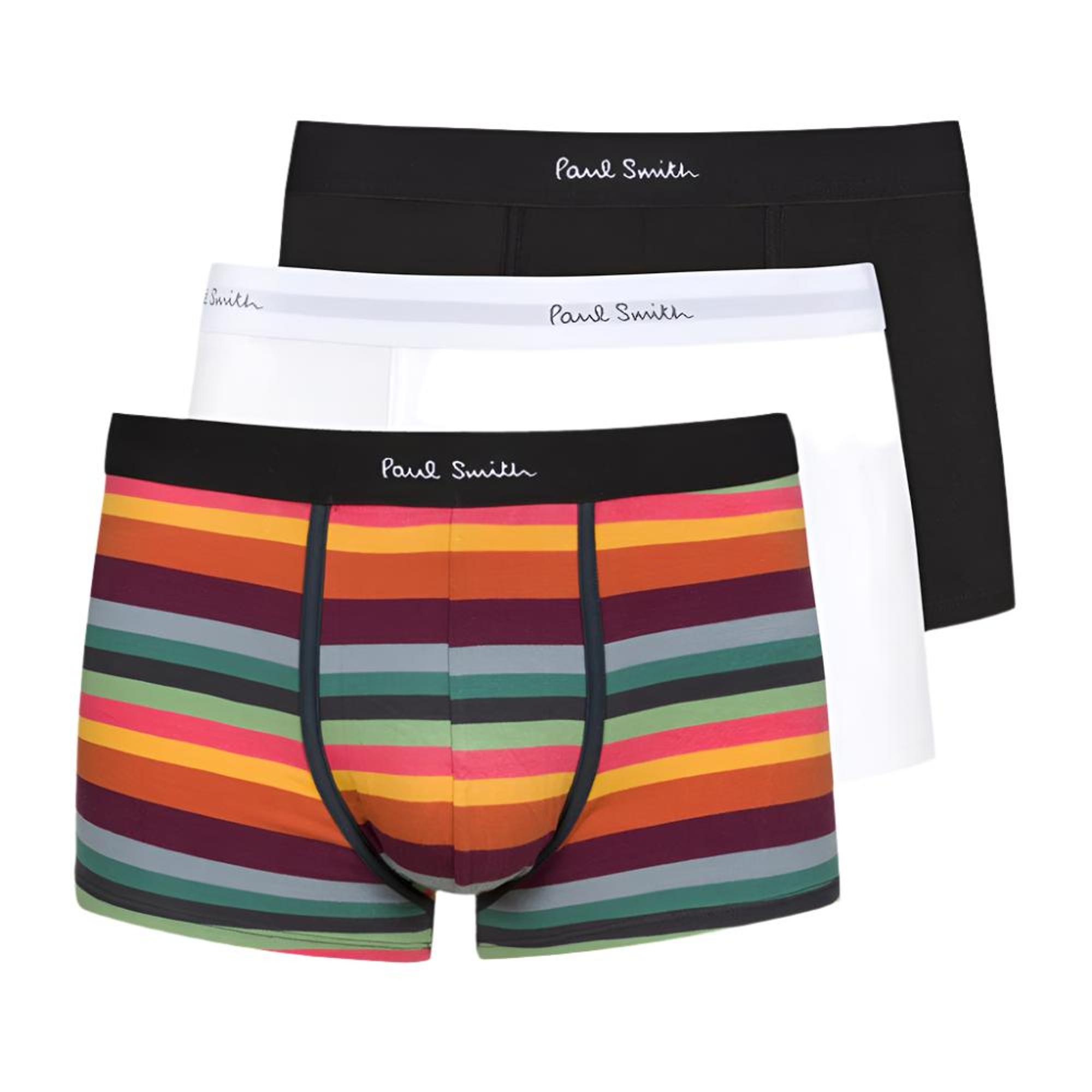 Product image 1 of 6 of Paul Smith Men's 'Artist Stripe' Boxer Briefs / Trunks 3 Pack - Multicolour