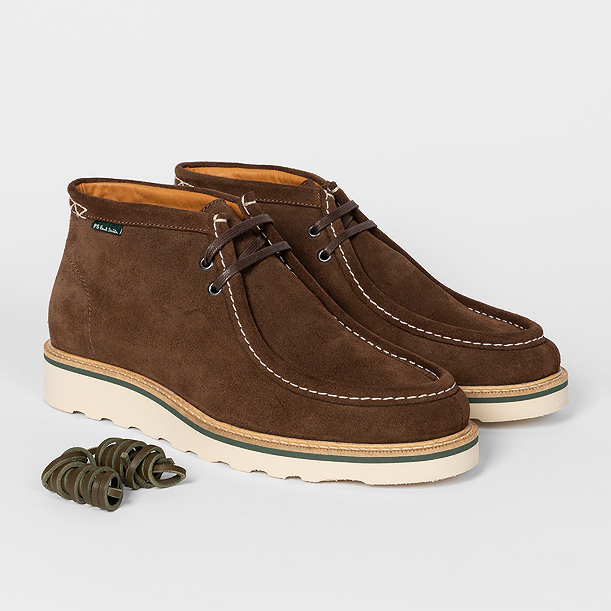 Product image 2 of 5 of Paul Smith Men's Tobruk Suede Boots - Chocolate Brown
