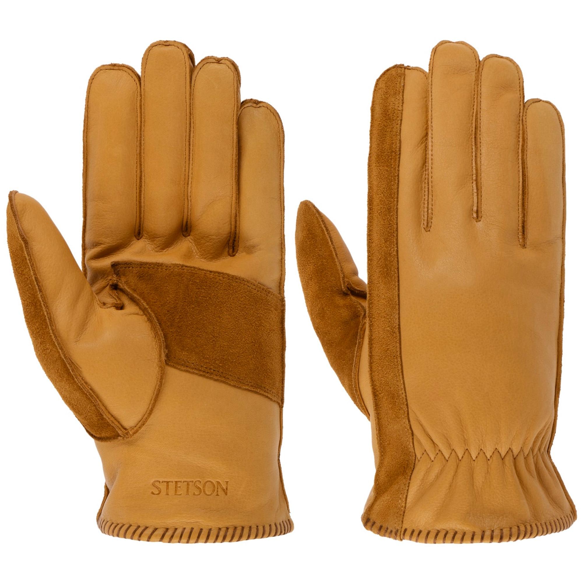 Product image 1 of 3 of Stetson Peoria Cow Nappa Leather Gloves - Cognac