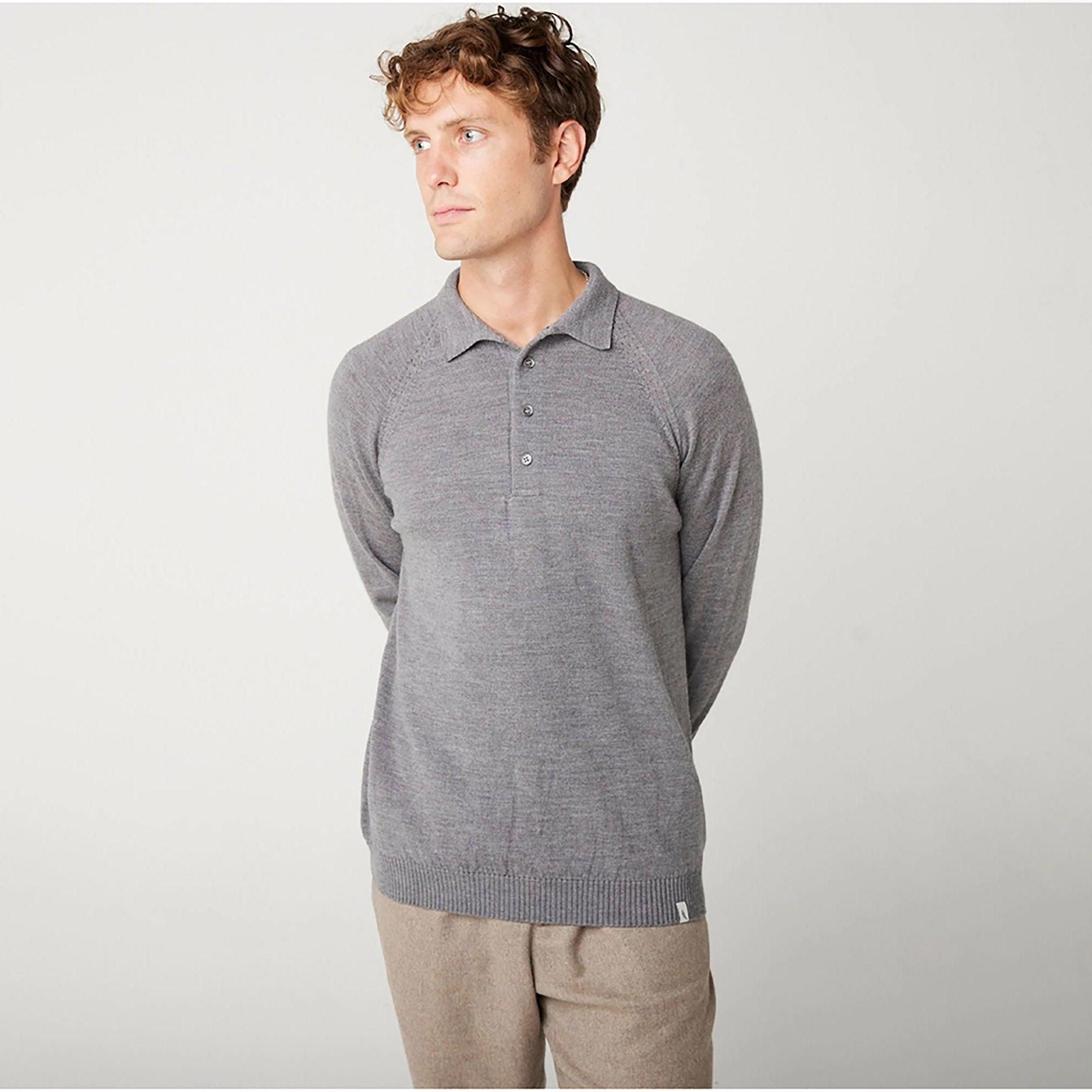 Product image 2 of 5 of Peregrine Men's Beauford Made In England Polo Shirt - Nimbus