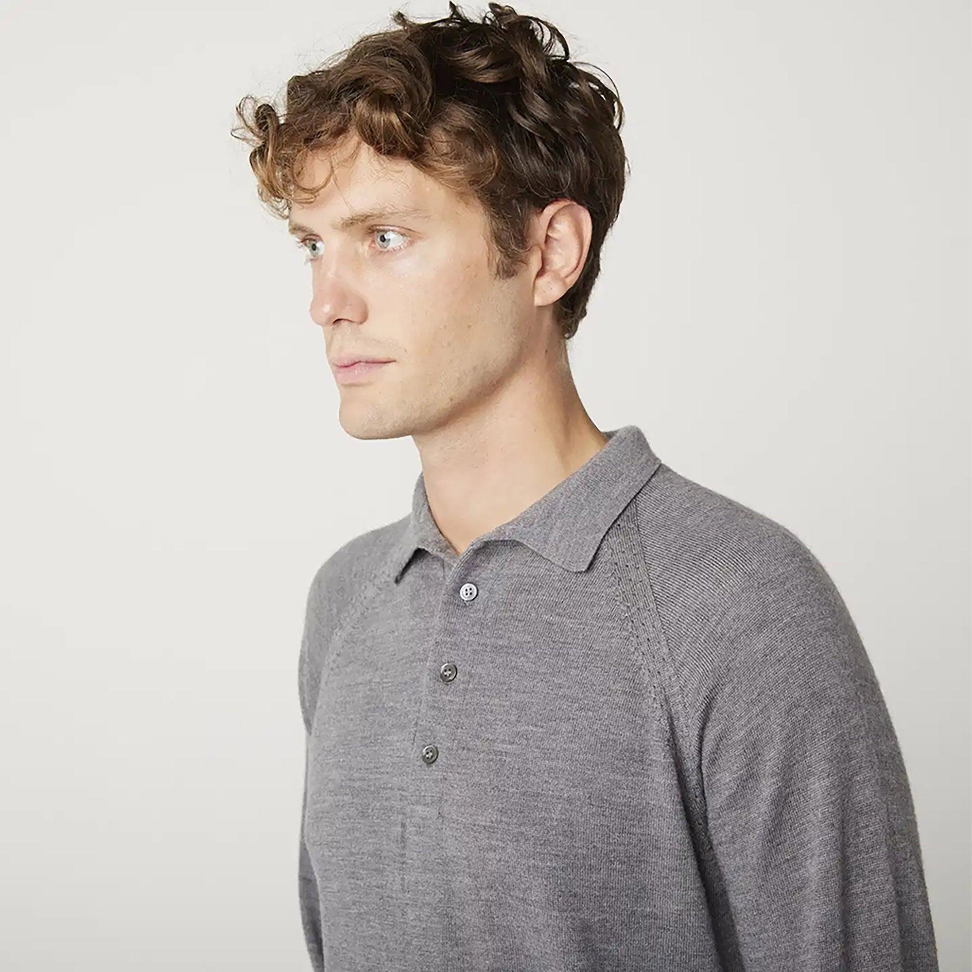 Product image 5 of 5 of Peregrine Men's Beauford Made In England Polo Shirt - Nimbus