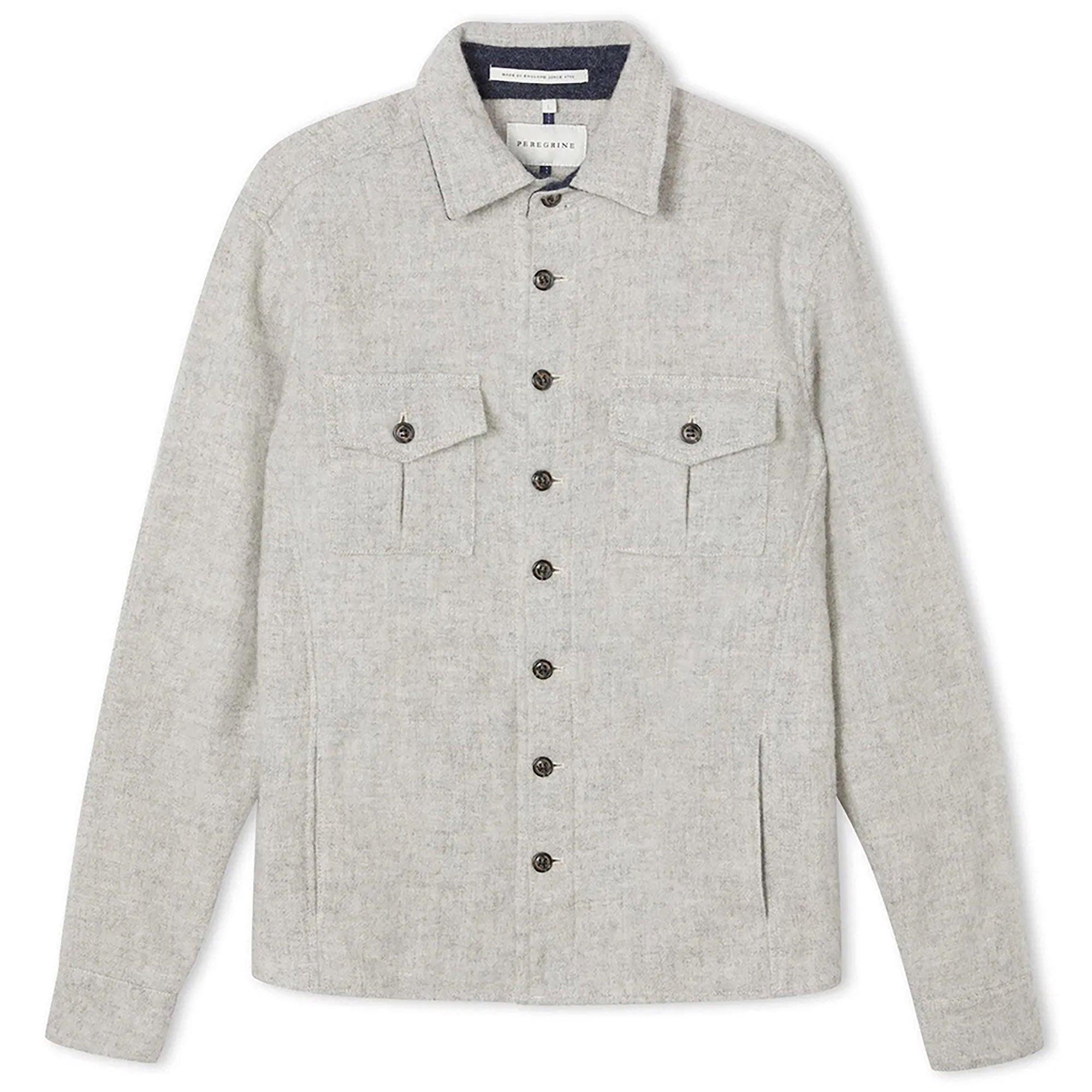 Product image 1 of 7 of Peregrine Men's Dexter Made In England Overshirt - Light Grey
