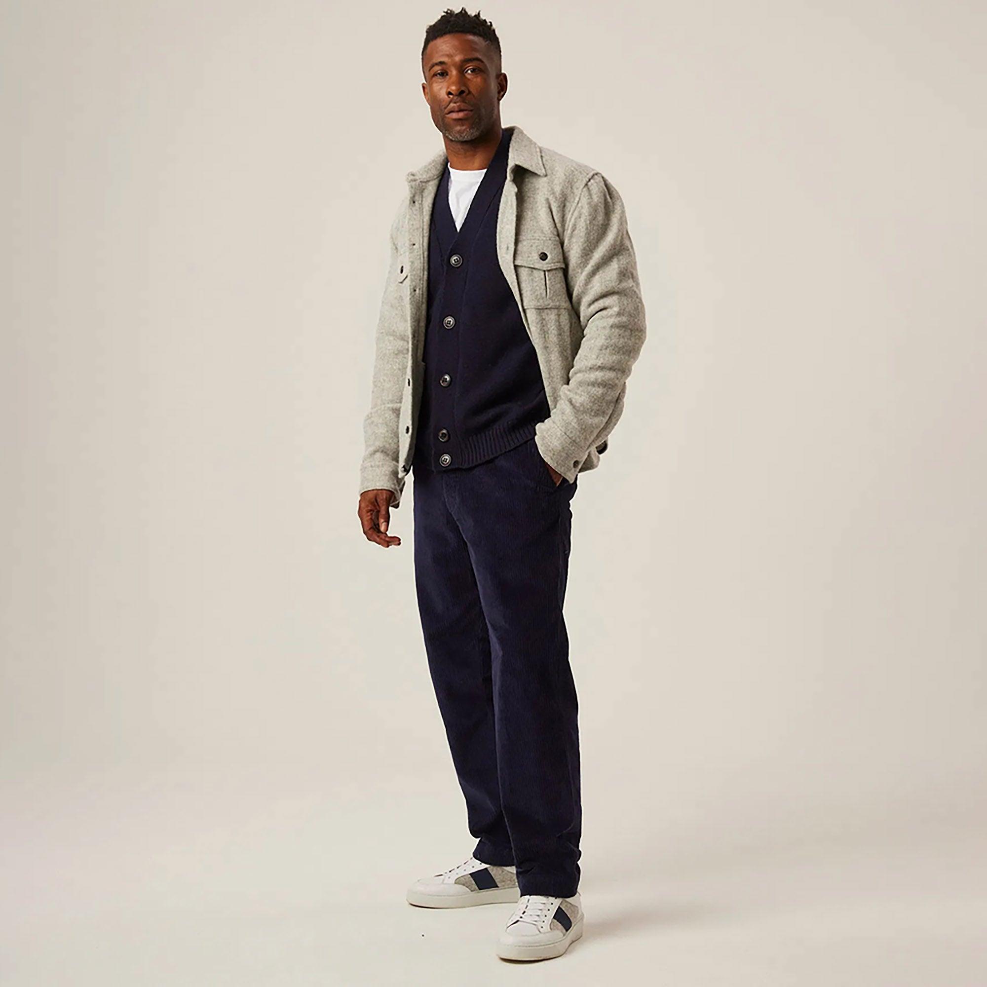 Product image 3 of 7 of Peregrine Men's Dexter Made In England Overshirt - Light Grey