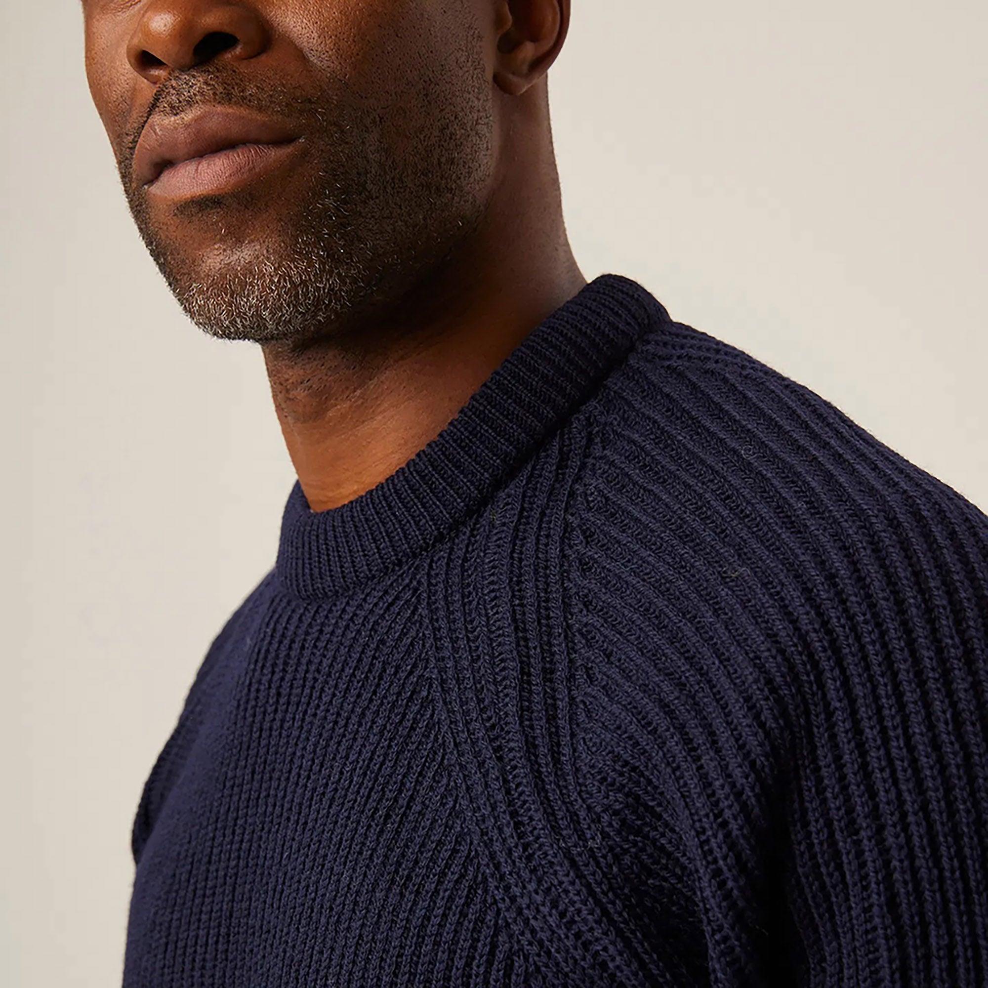 Product image 7 of 7 of Peregrine Men's Ford Made In England Crew Jumper - Navy