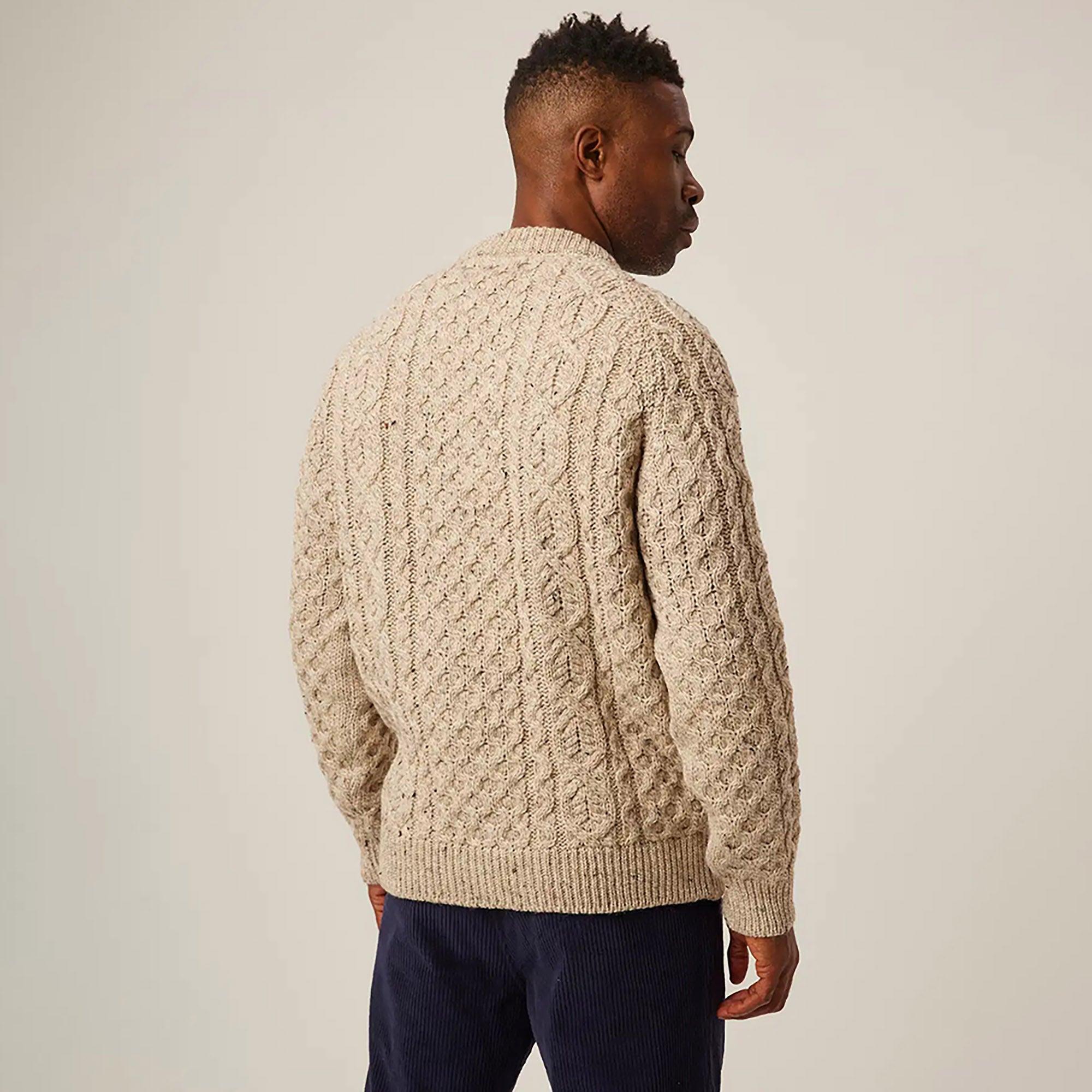 Product image 6 of 7 of Peregrine Men's Hudson Made In England Aran Jumper - Skiddaw