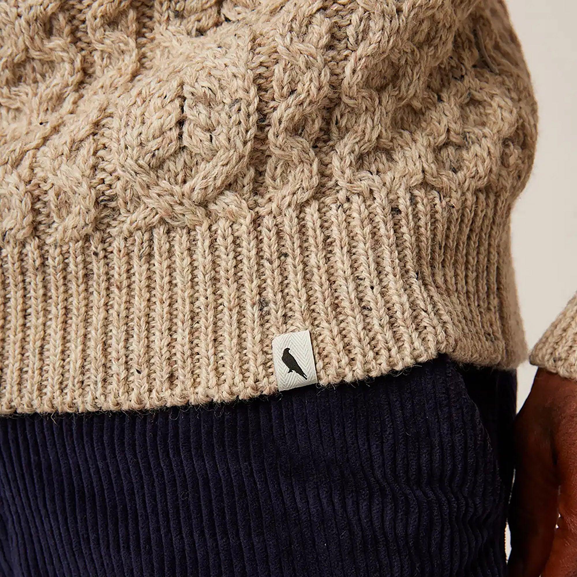 Product image 7 of 7 of Peregrine Men's Hudson Made In England Aran Jumper - Skiddaw