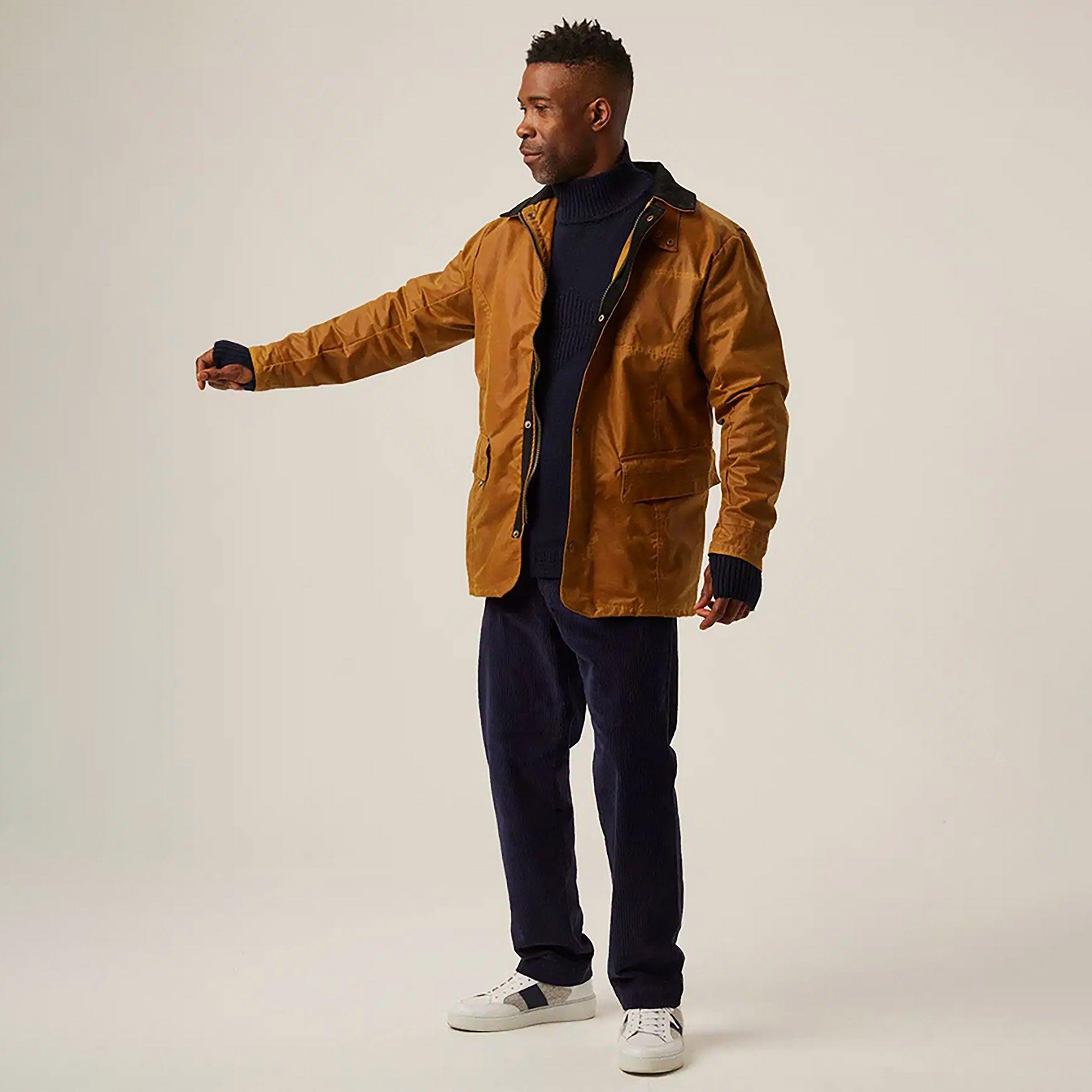 Product image 3 of 7 of Peregrine Men's Wax Clifton Made In England Jacket - Mustard
