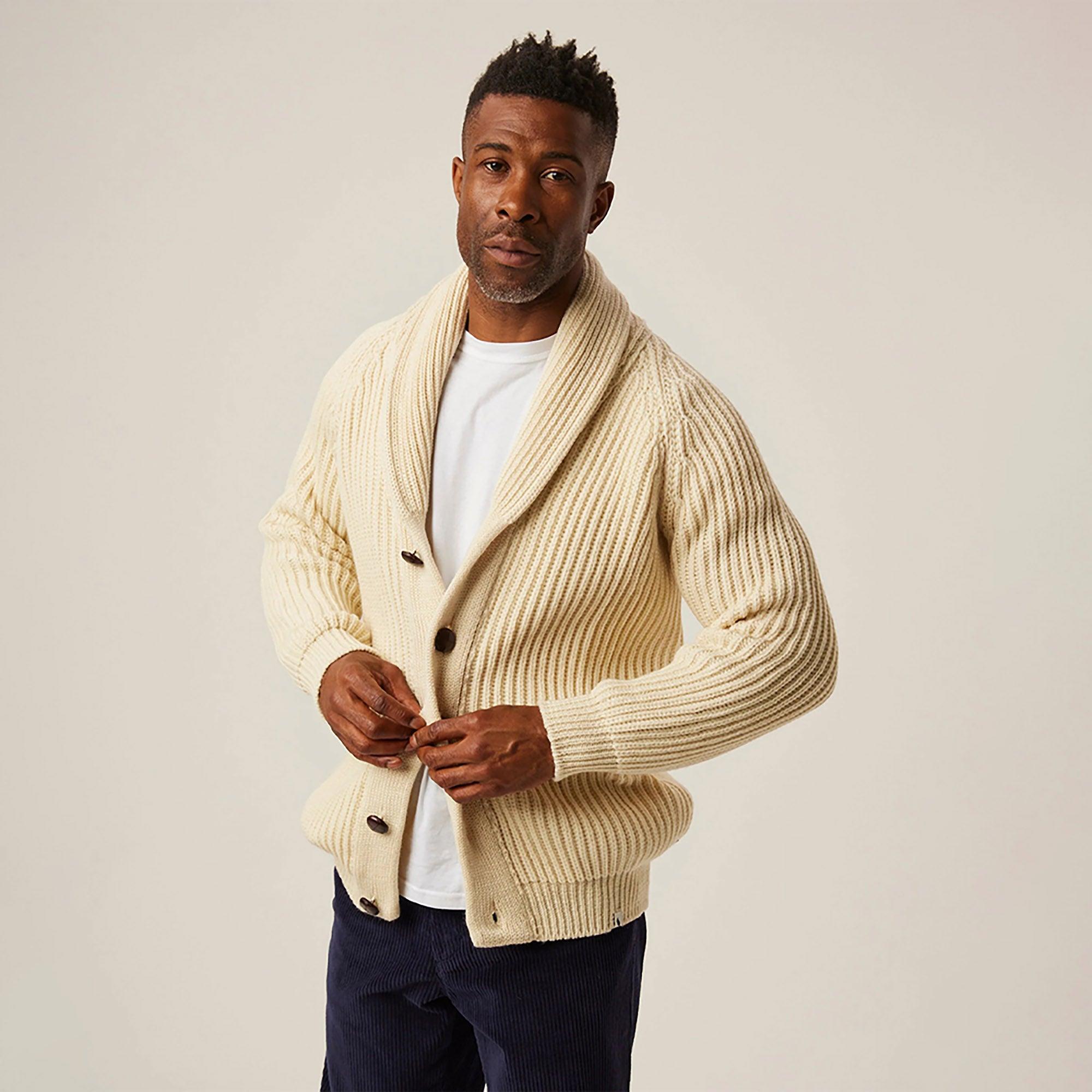 Product image 2 of 7 of Peregrine Men's Wilkinson Made In England Cardigan - Ecru