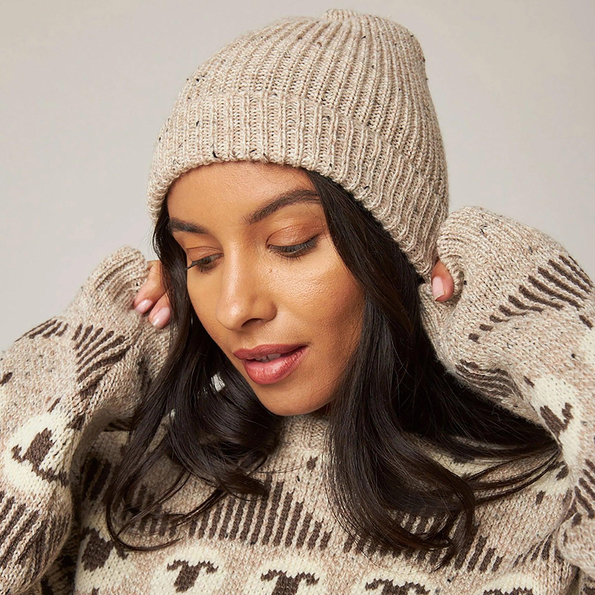 Product image 2 of 6 of Peregrine Porter Made In England Ribbed Beanie - Oatmeal