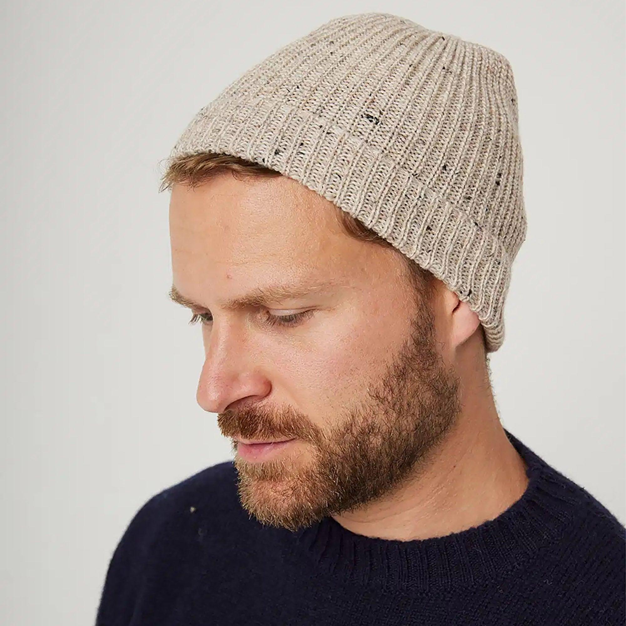 Product image 3 of 6 of Peregrine Porter Made In England Ribbed Beanie - Oatmeal