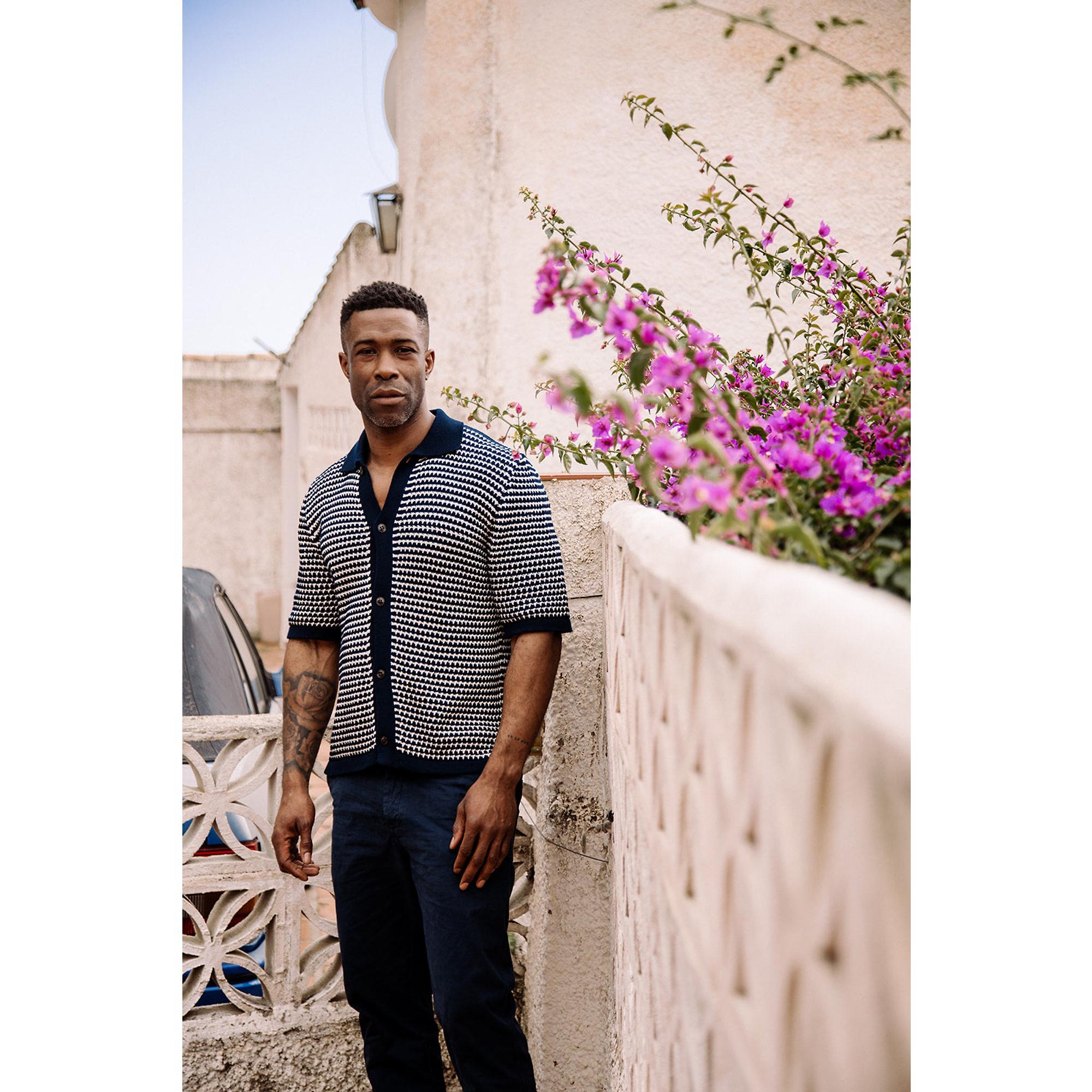 Product image 7 of 10 of Peregrine Men's Island Crochet Shirt - Navy