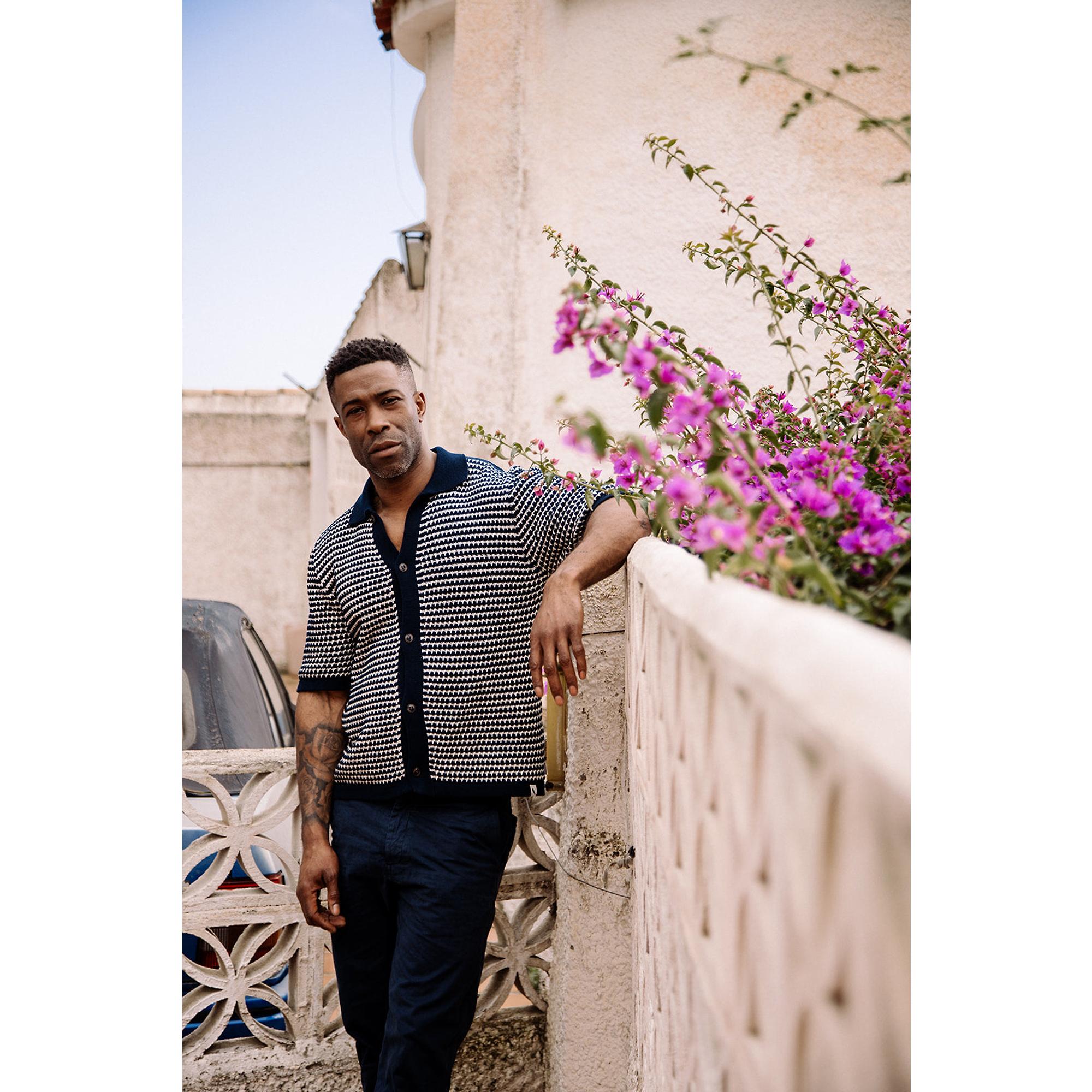 Product image 8 of 10 of Peregrine Men's Island Crochet Shirt - Navy