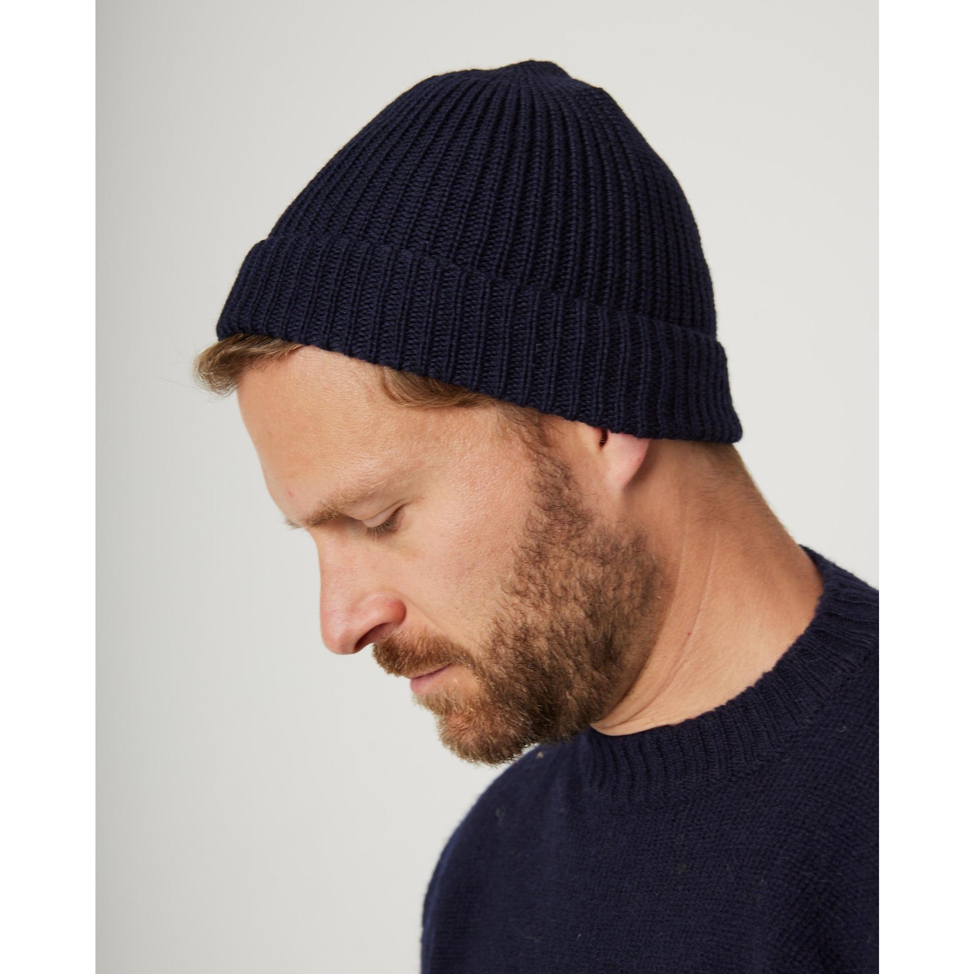 Product image 2 of 6 of Peregrine Porter Ribbed Beanie - Navy