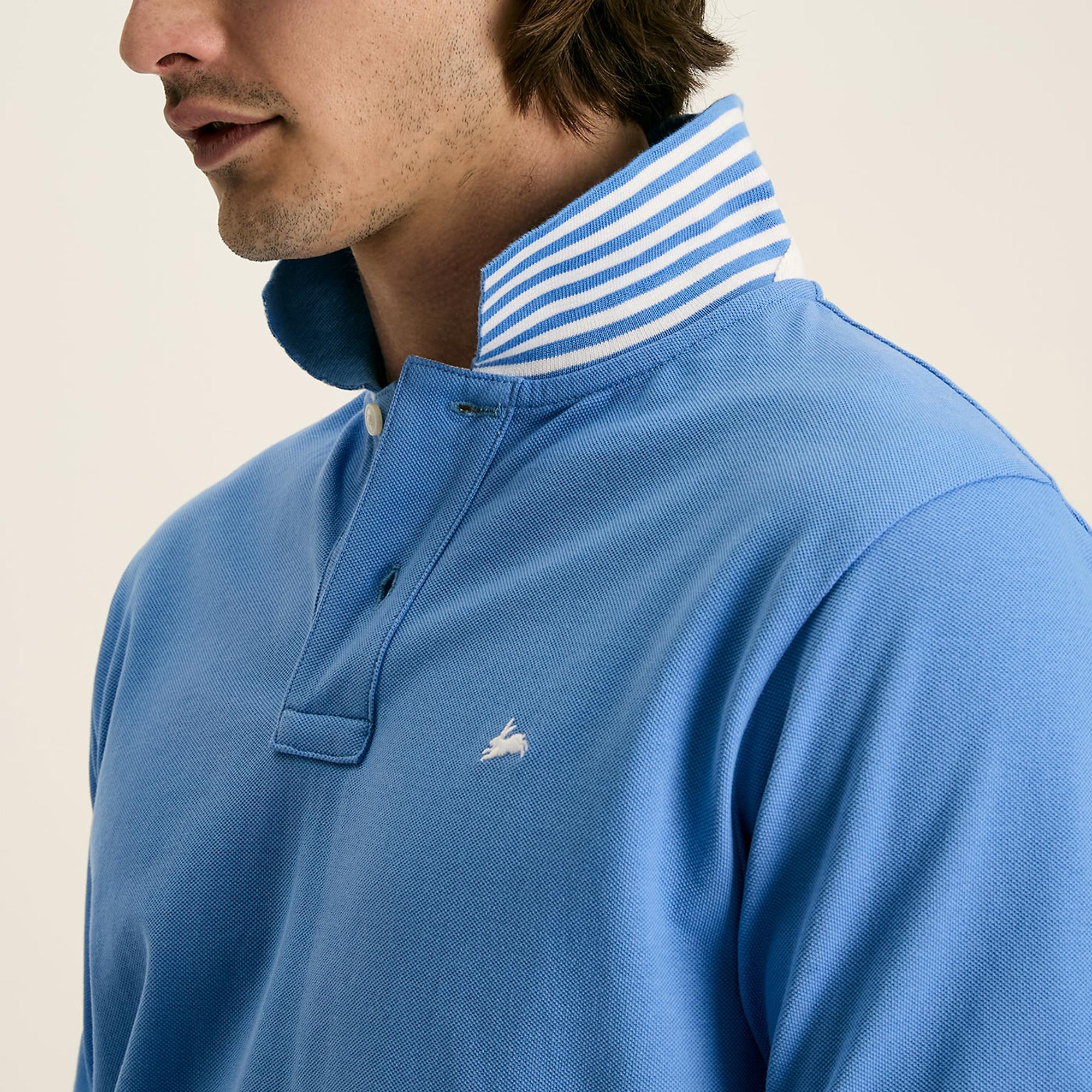 Product image 4 of 5 of Joules Men's Woody Regular Fit Cotton Pique Polo Shirt - Blue