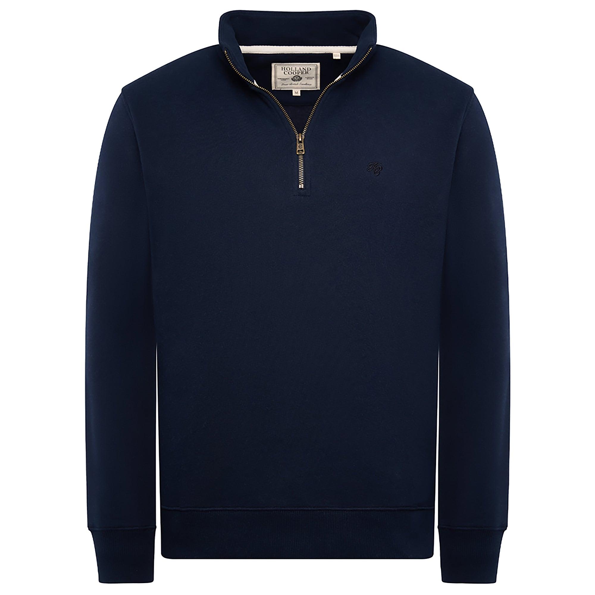 Product image 1 of 8 of Holland Cooper Men's Quarter Zip Sweat - Ink Navy
