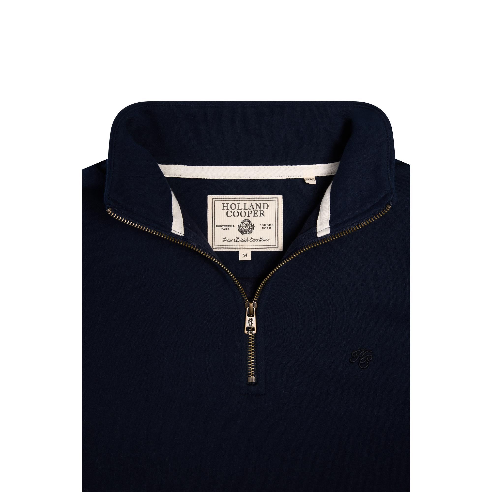 Product image 6 of 8 of Holland Cooper Men's Quarter Zip Sweat - Ink Navy