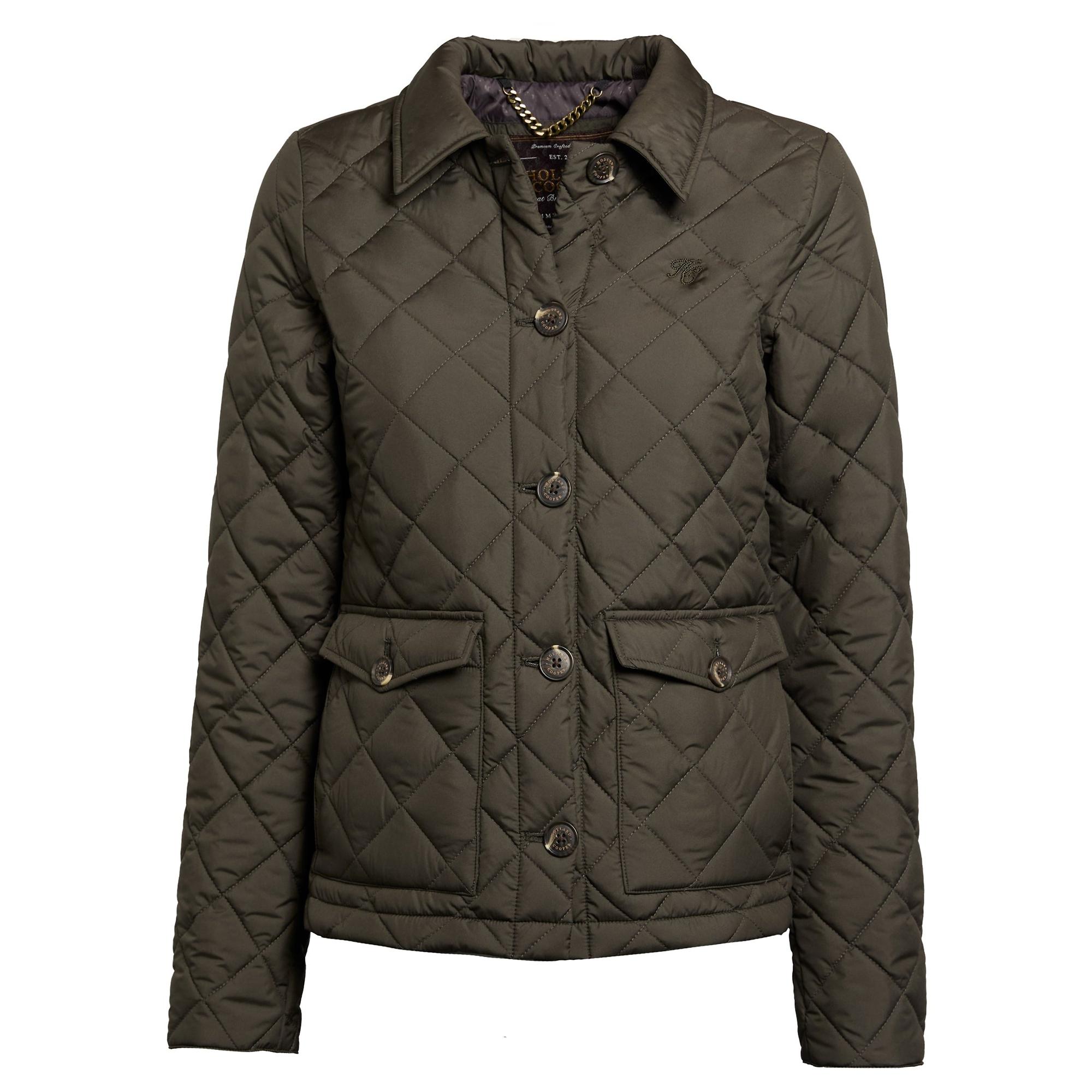 Product image 1 of 9 of Holland Cooper Women's Quilted Coach Jacket - Heritage Khaki