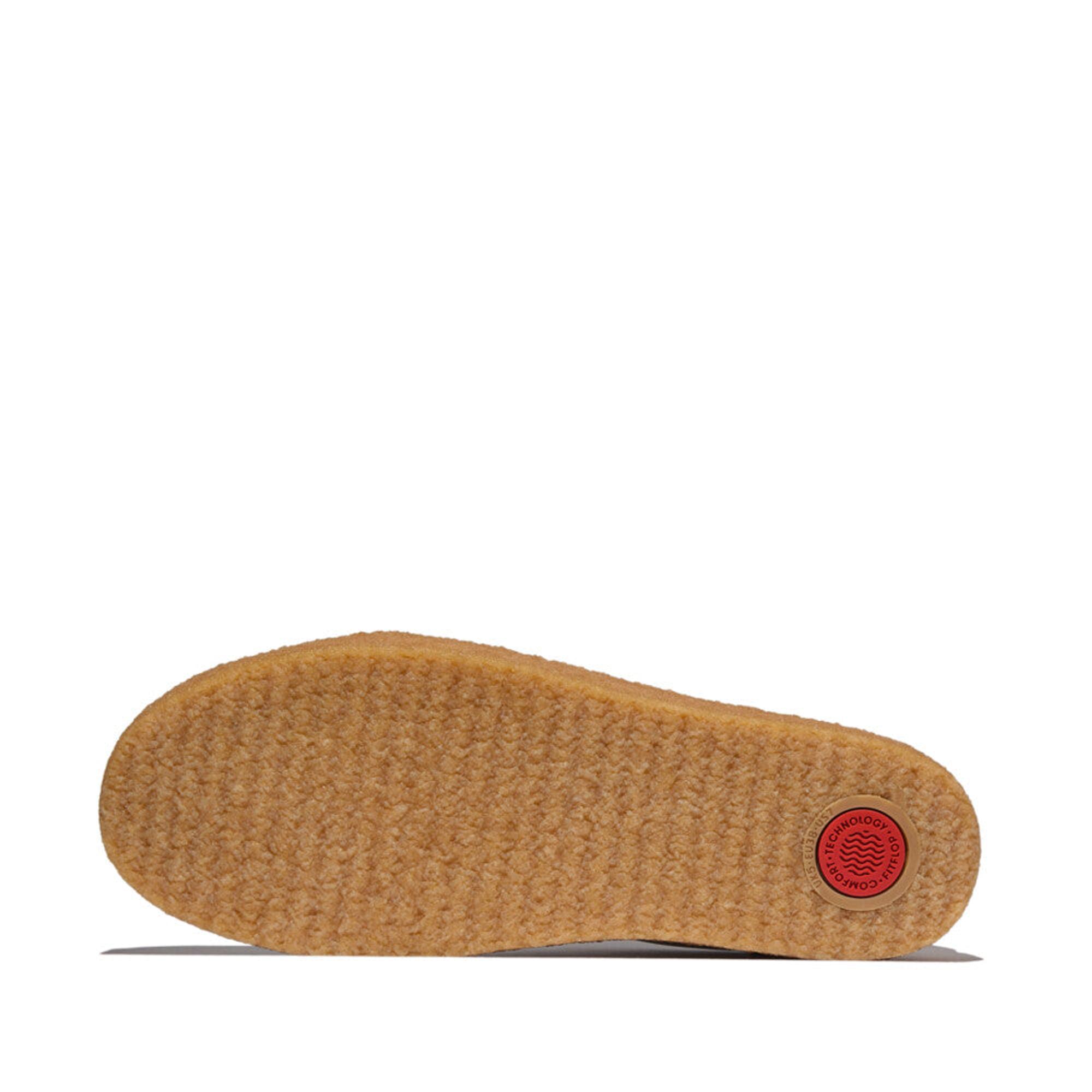 Product image 5 of 8 of FitFlop Women's RALLY T-TOE Leather/Suede Crepe Trainers - Paris Beige